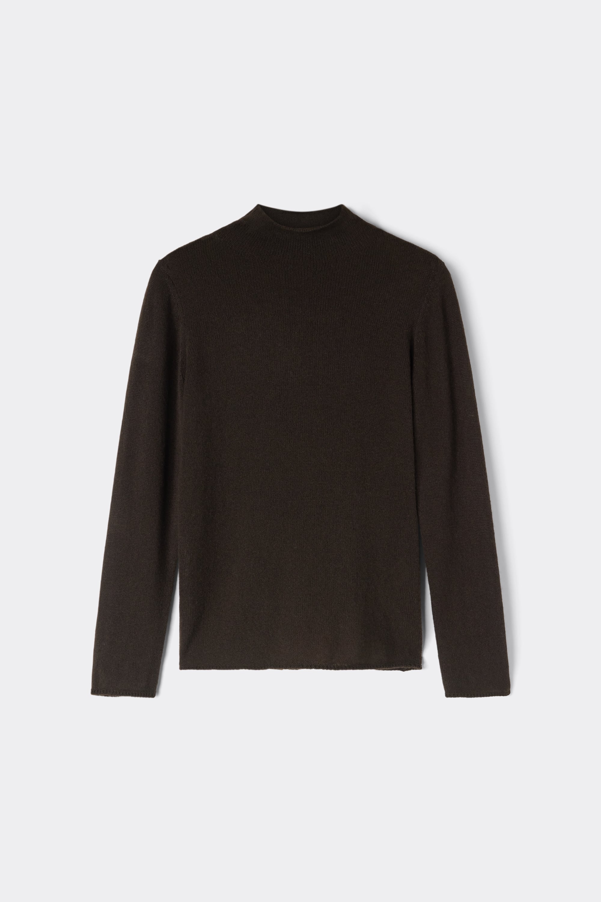 100% Cashmere Long Sleeve Funnel Neck Sweater