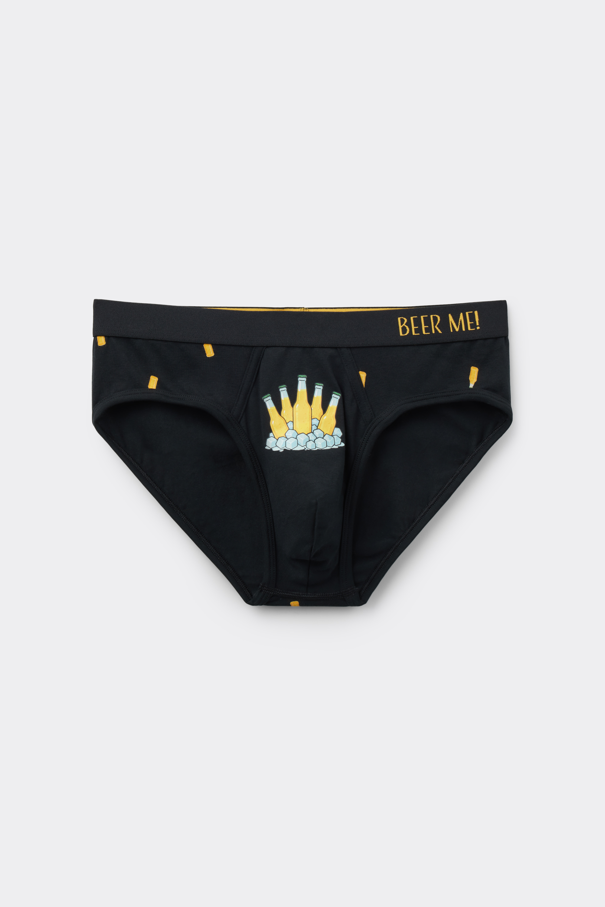 Beer Bottle Print Superior Cotton Briefs