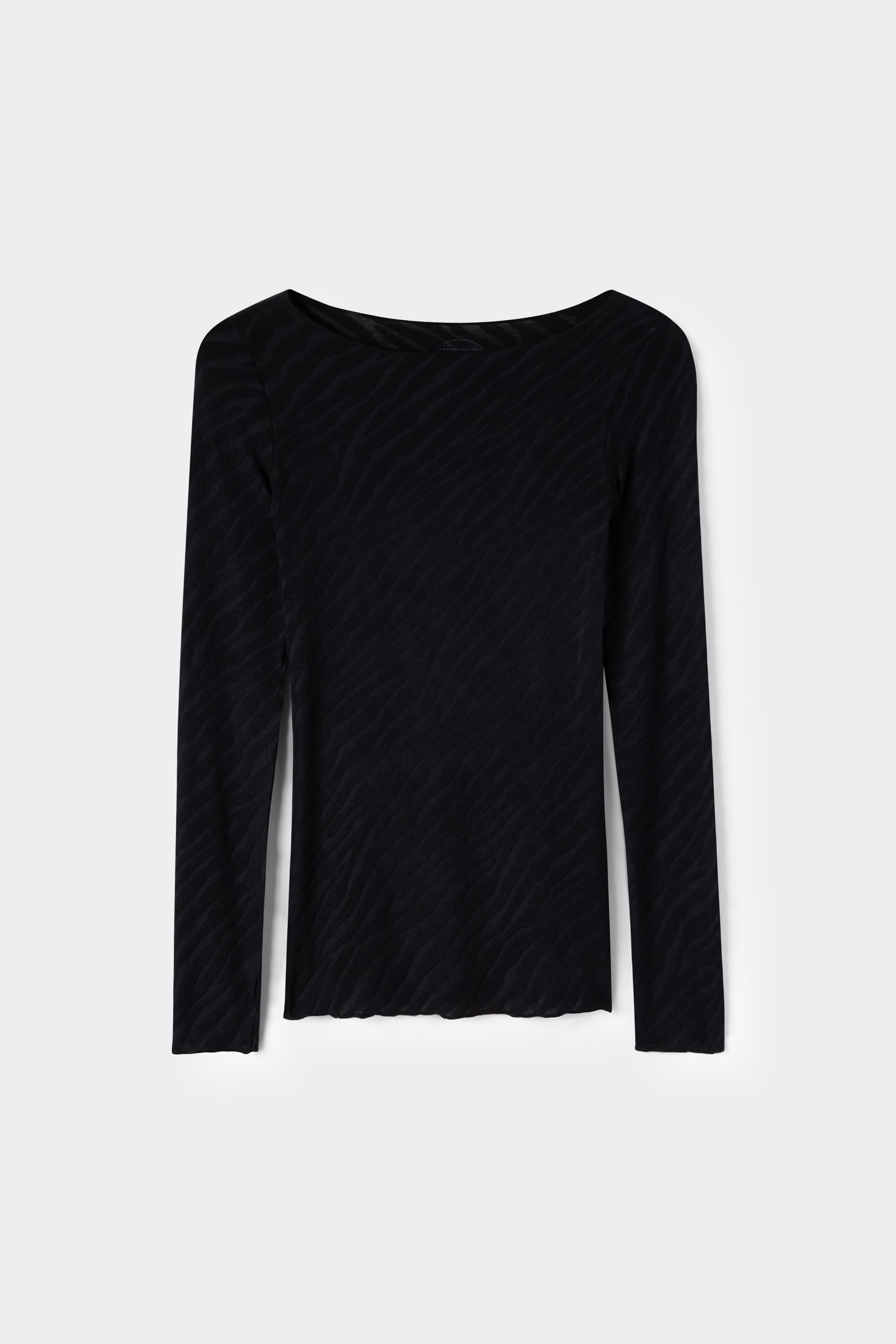 Zebra Print Top in Ultralight with Cashmere