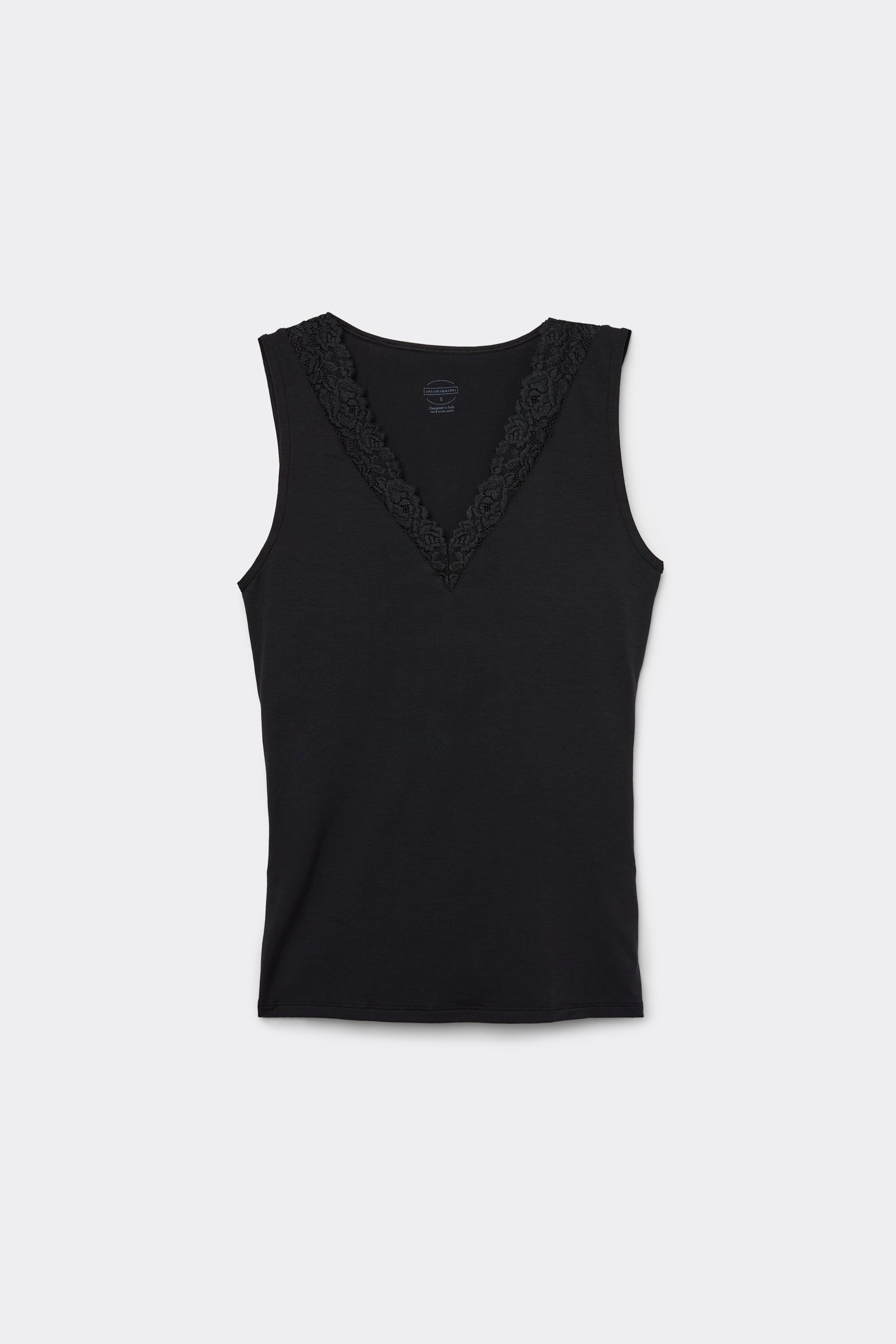 Pretty Flower Modal and Lace Tank Top