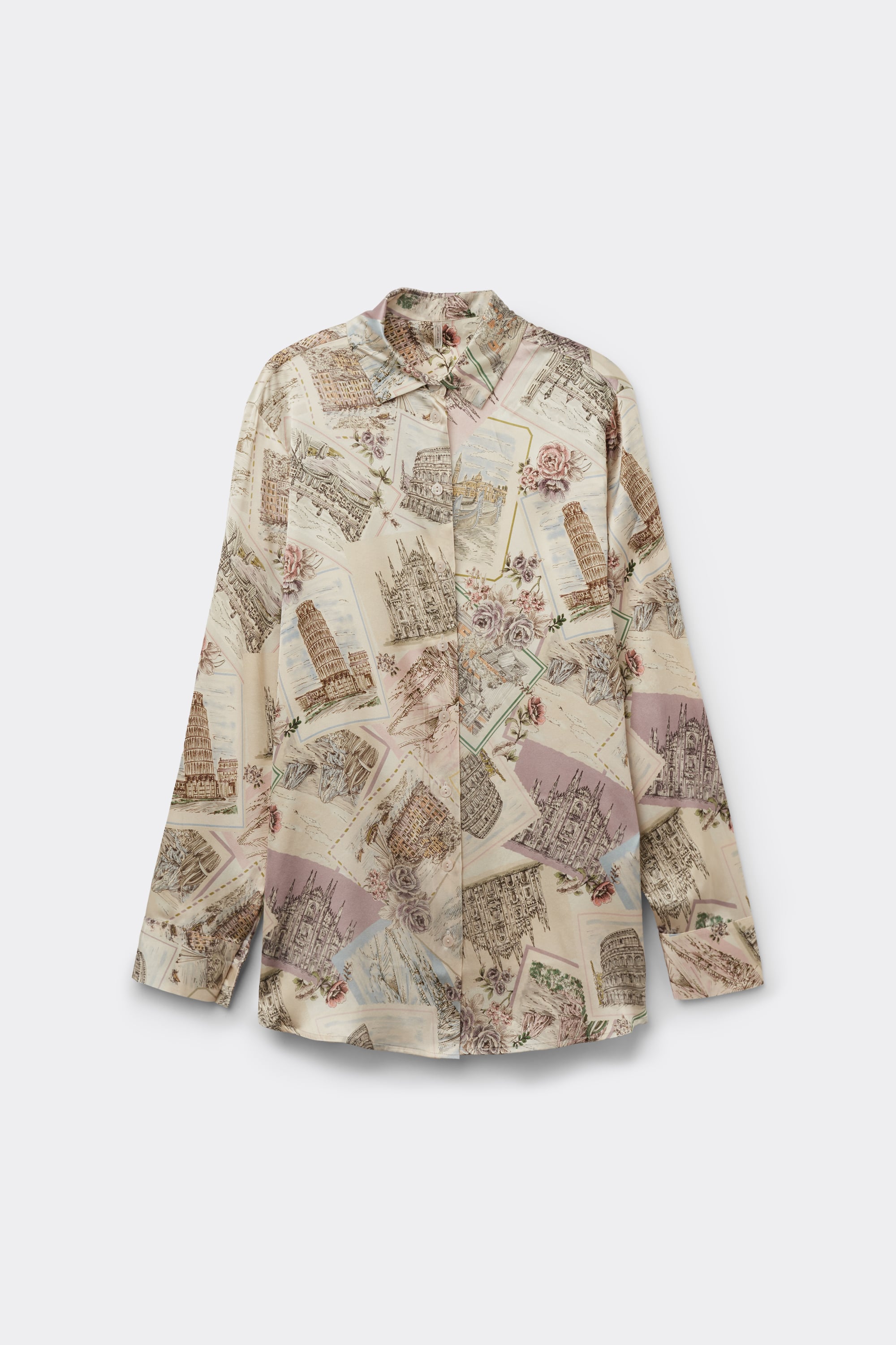 La Dolce Vita Printed Shirt in Silk