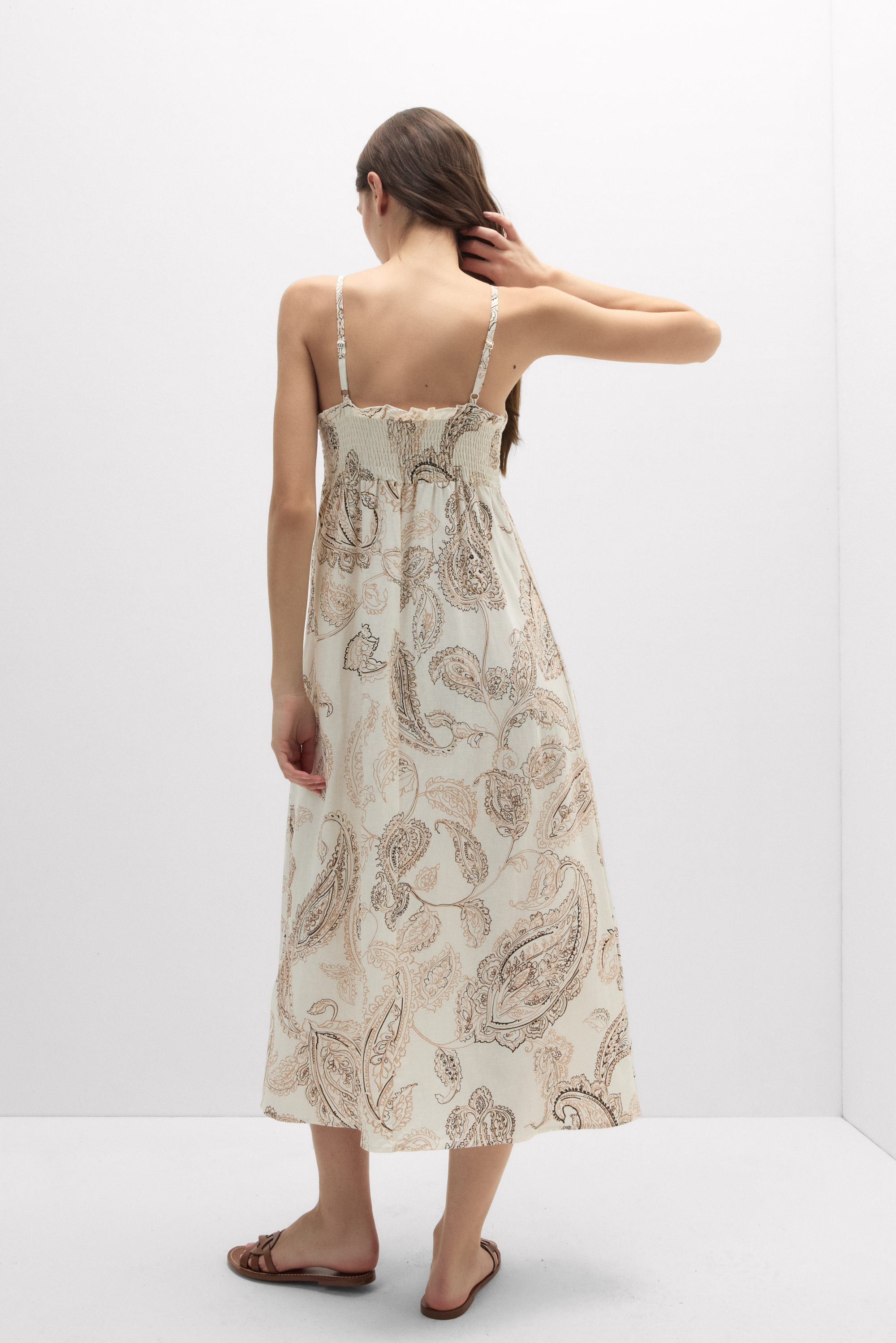 Alternative view of Get Noticed Long Woven Slip Dress