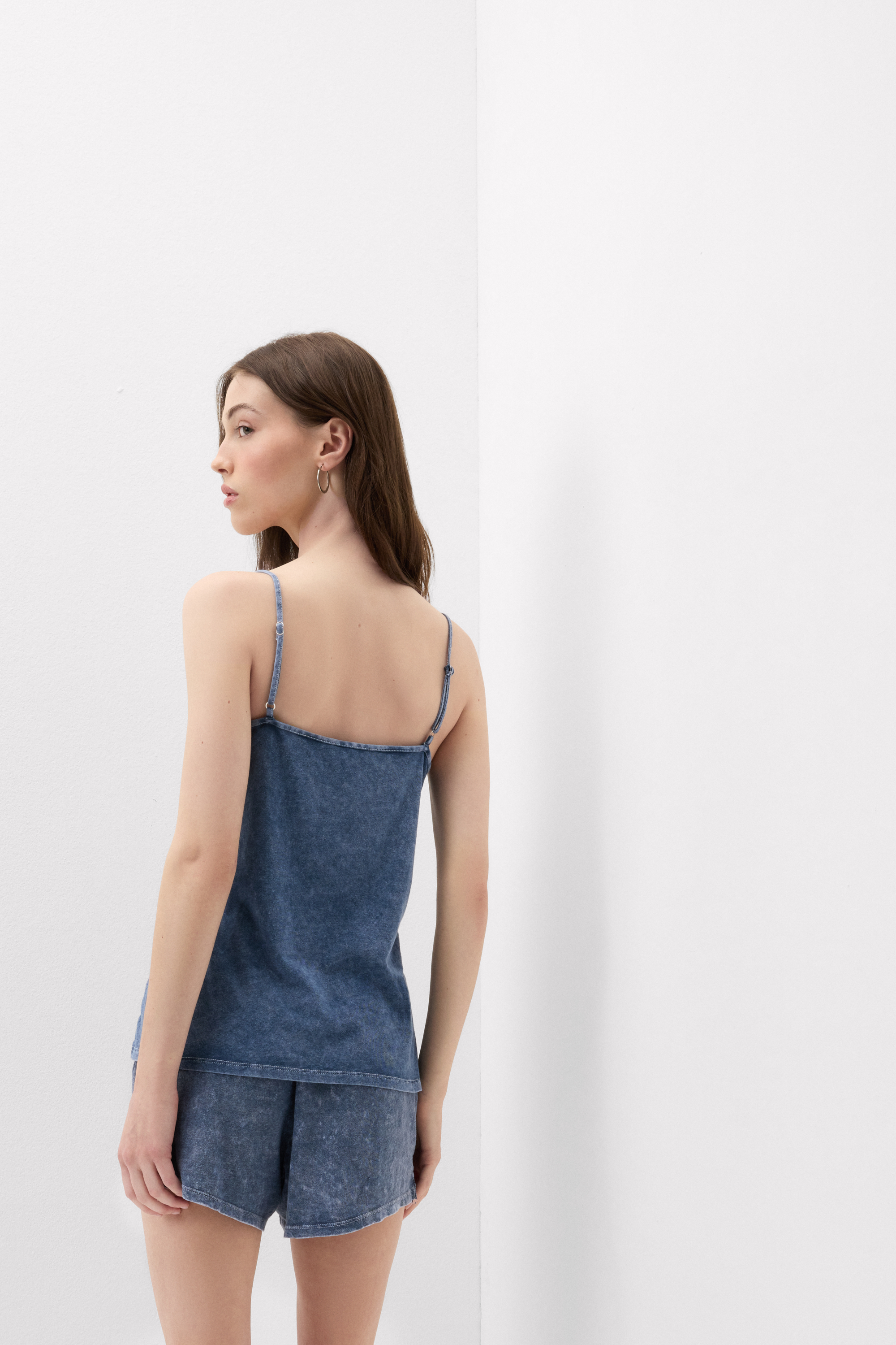 Alternative view of Denim Romance Cotton and Lace Top