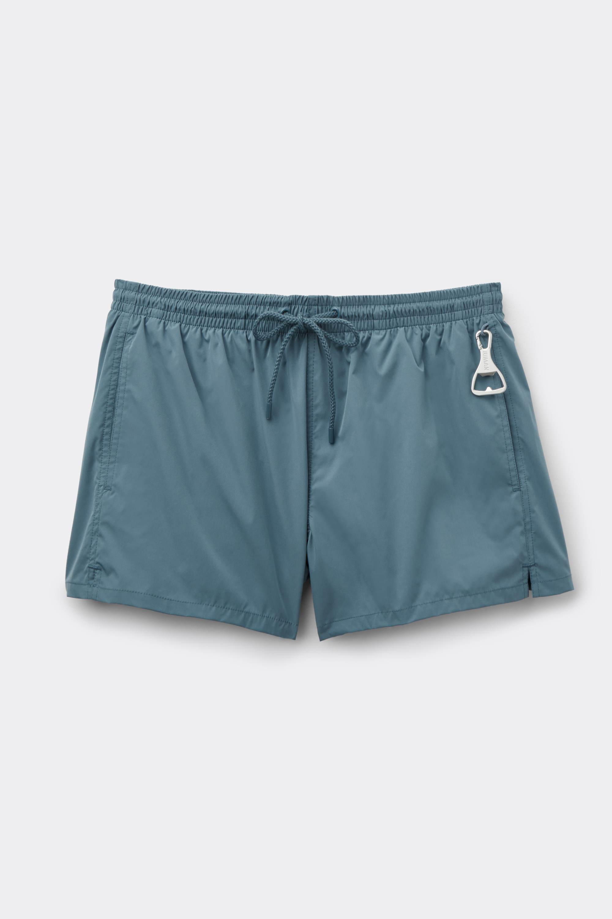 Alternative view of Short Solid Color Swim Trunks