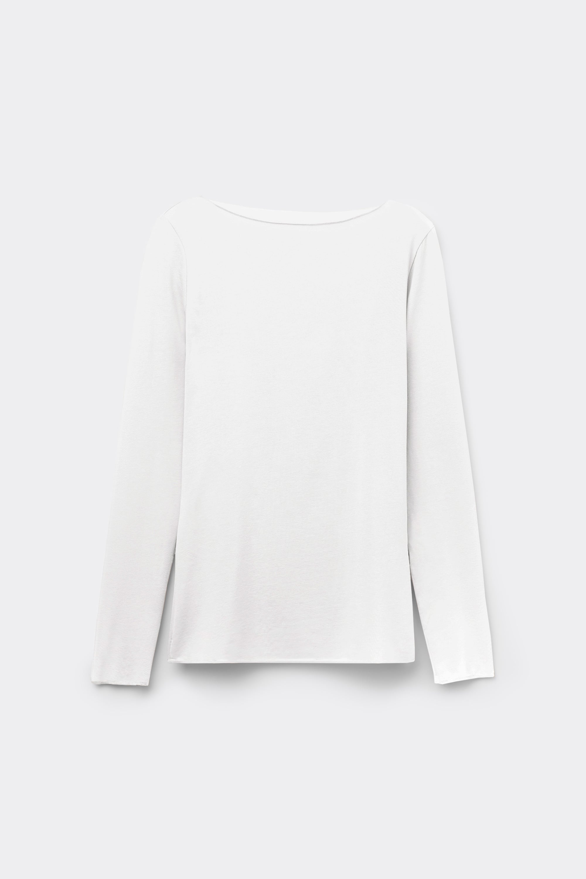 Ultralight Cotton Bateau Neck Top