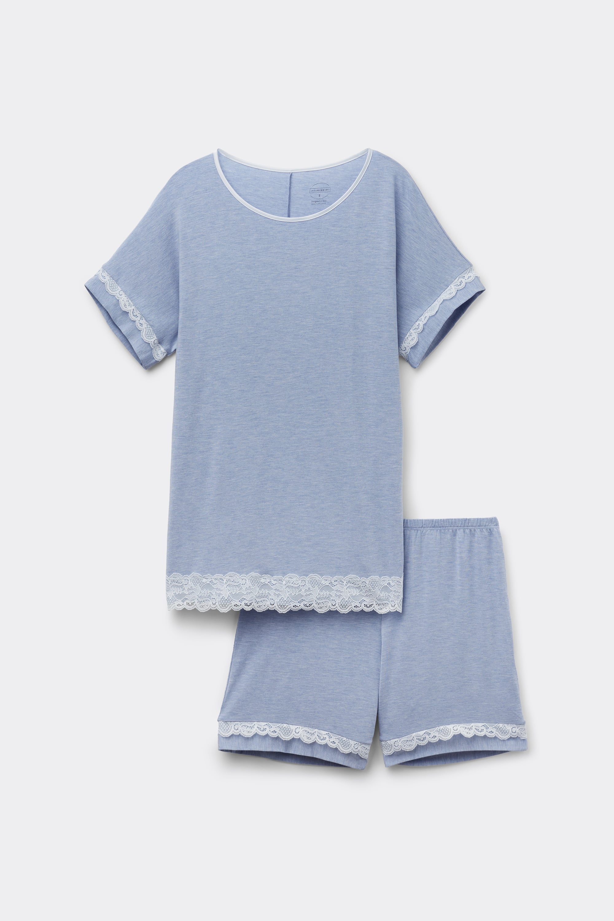 Alternative view of Lace Trim Short Pajamas in Modal