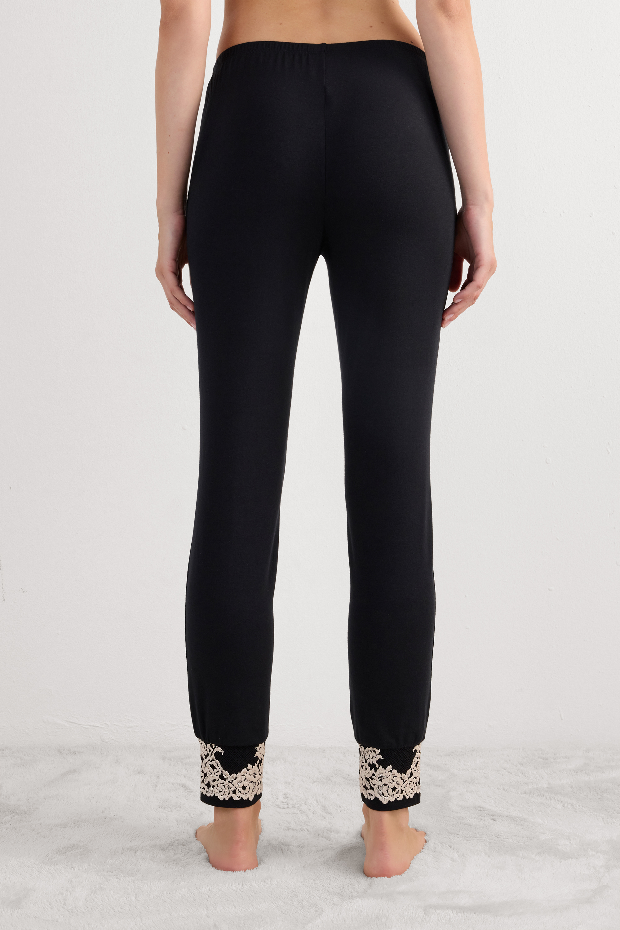 Alternative view of Pretty Flowers Full Length Cuffed Modal Pants