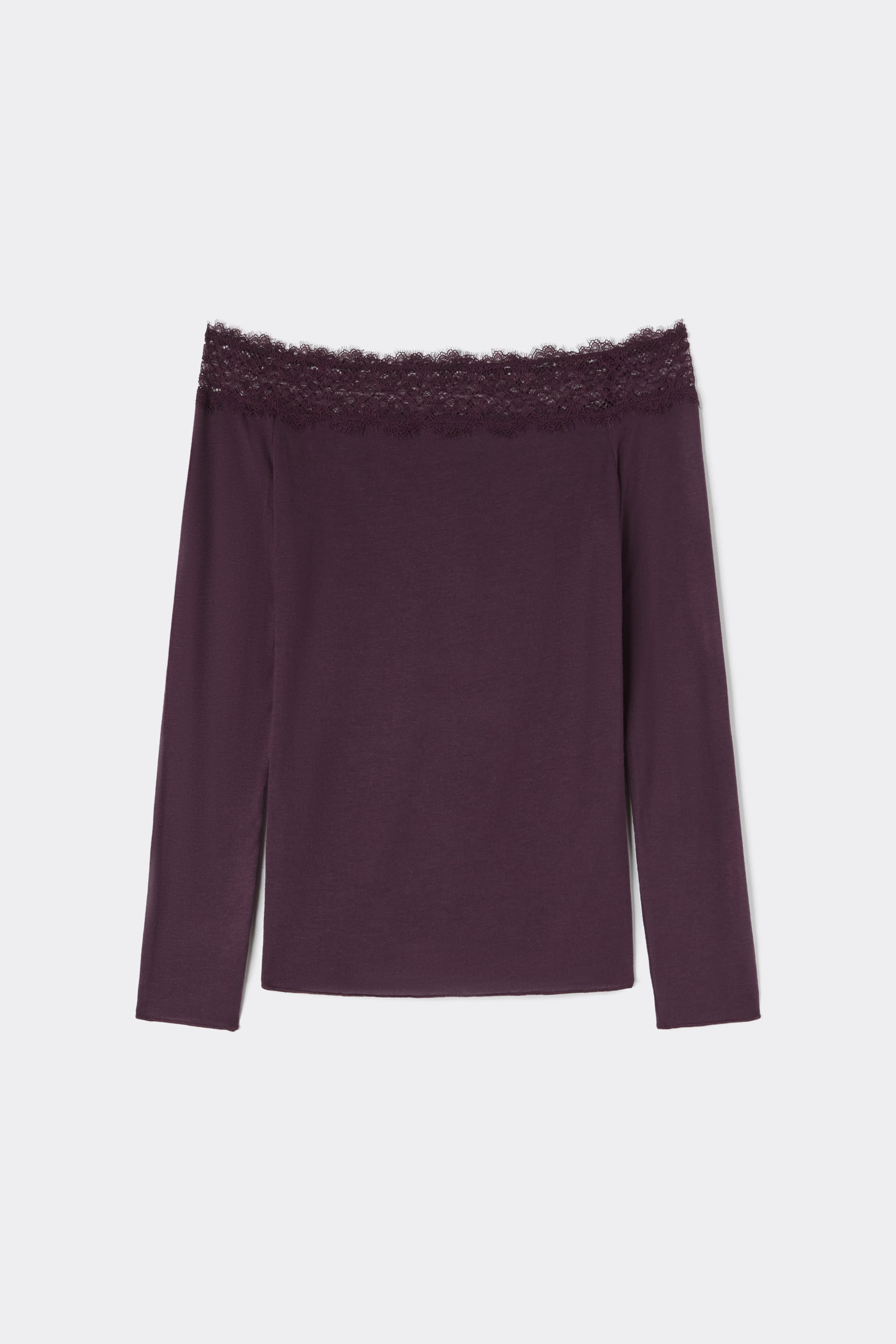 Alternative view of Off-the-Shoulder Ultralight with Cashmere and Lace Top