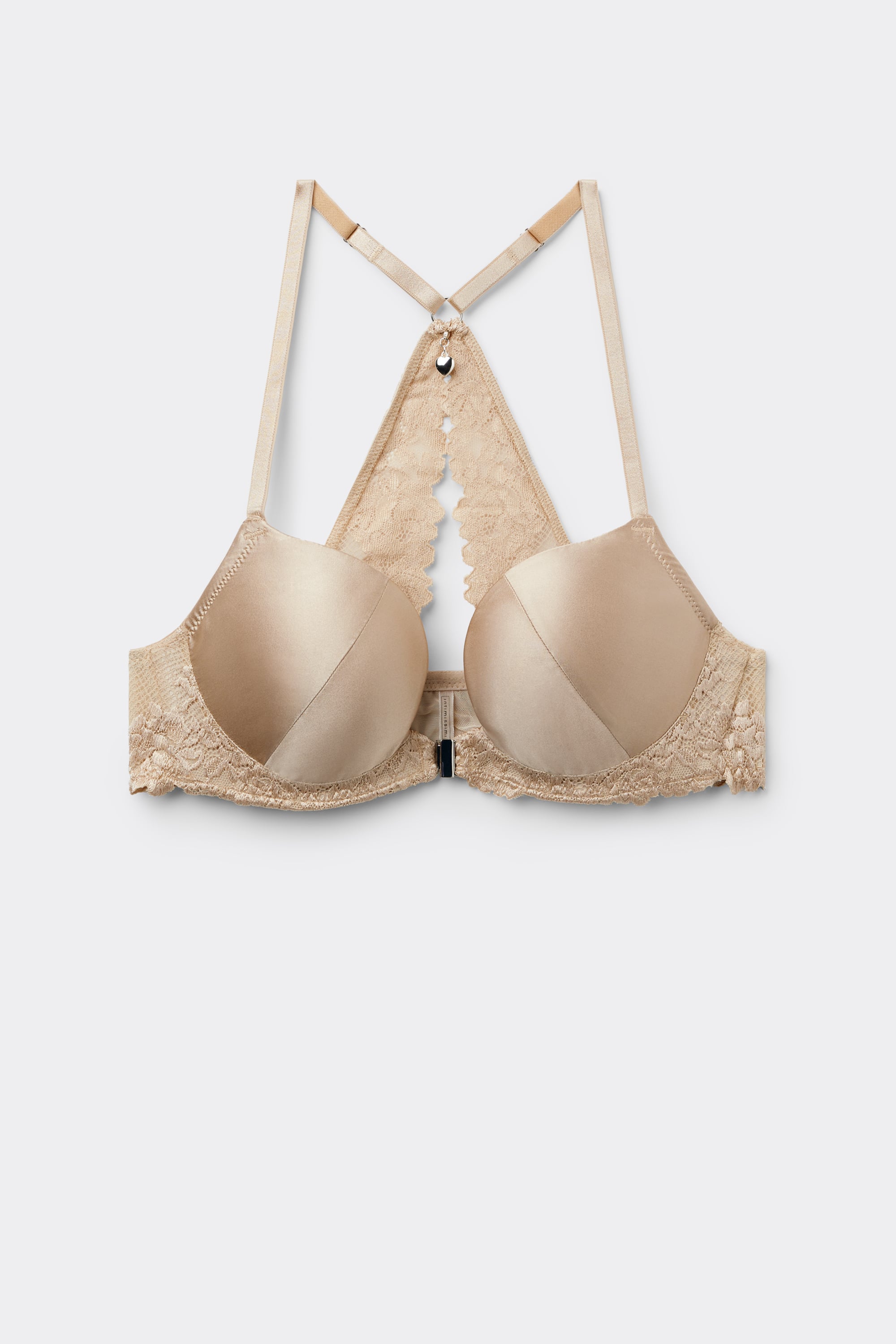 Silky Flowers Monica Silk and Lace Push-Up Bra