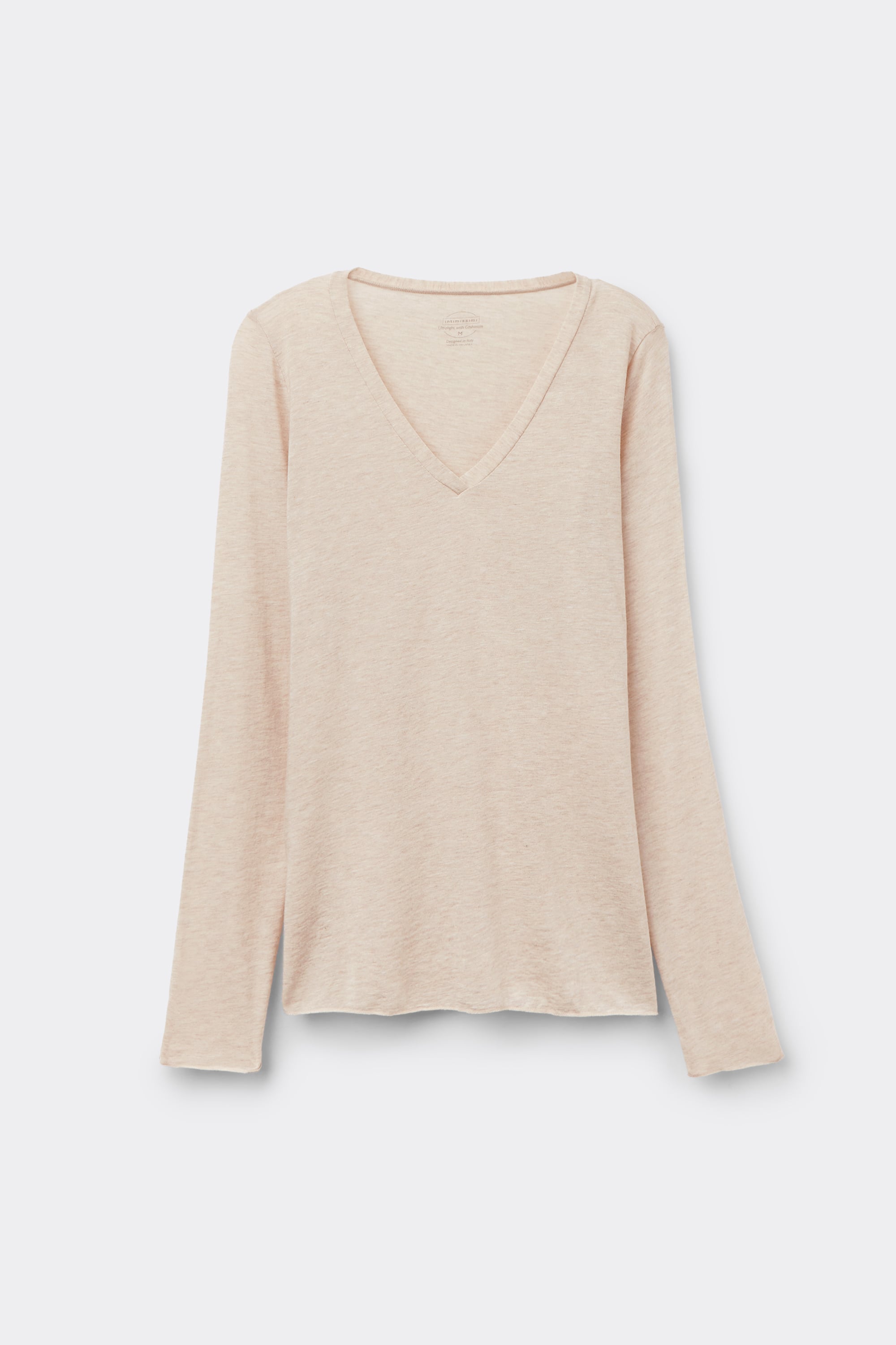 Alternative view of V-Neck Ultralight with Cashmere Top