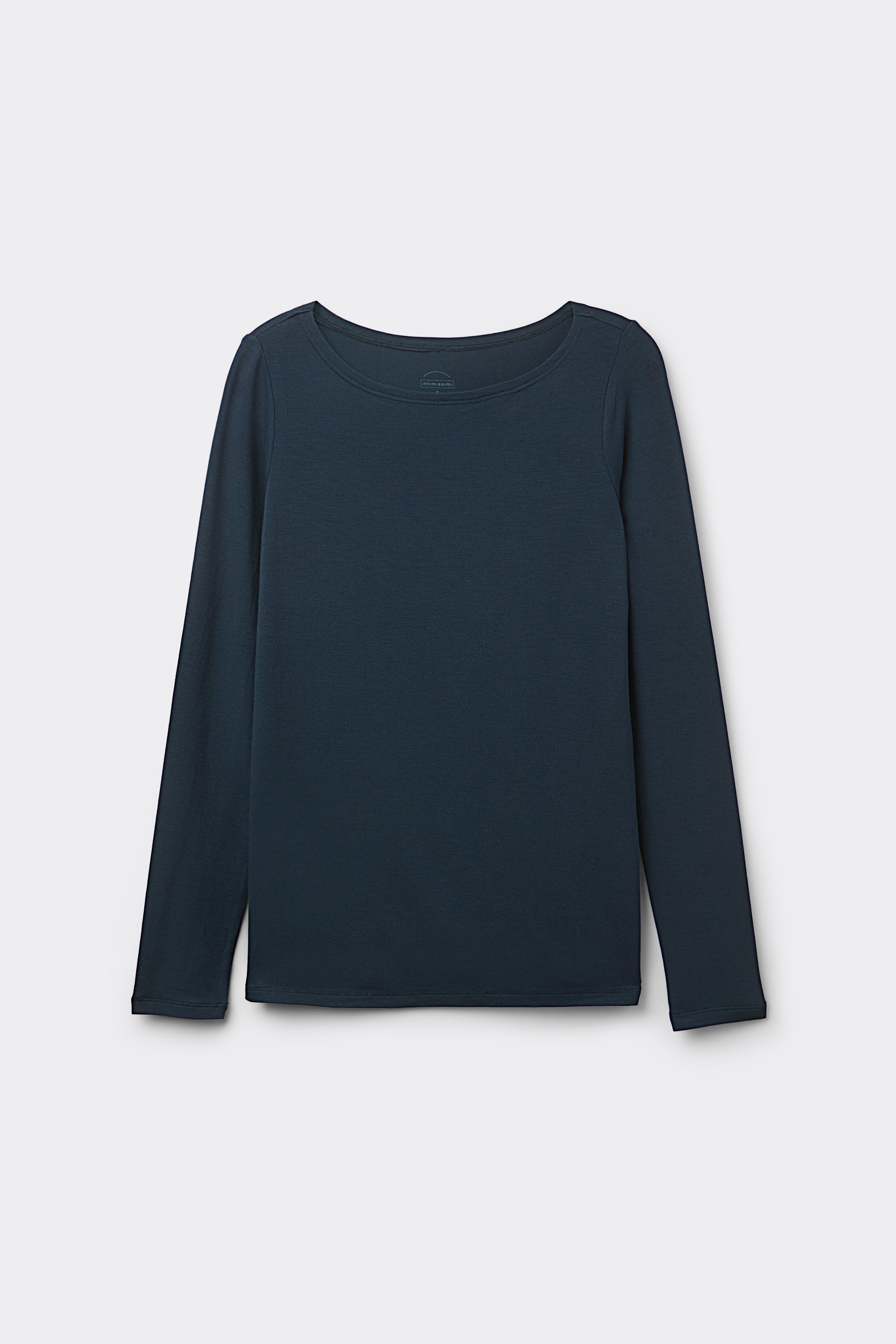 Alternative view of Long Sleeve Bateau Neck Top in Micromodal
