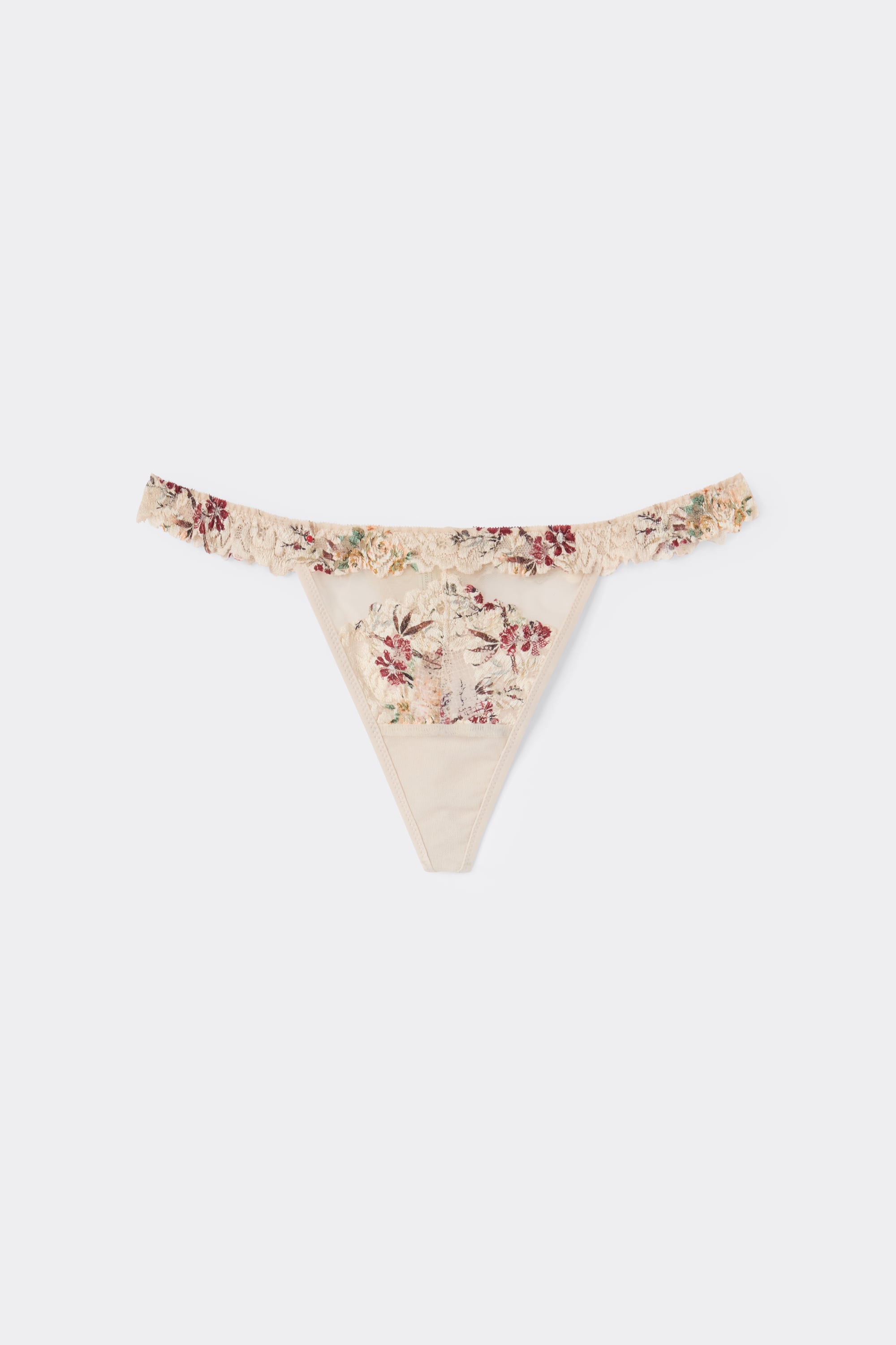 Alternative view of Pretty Flowers Print Thong