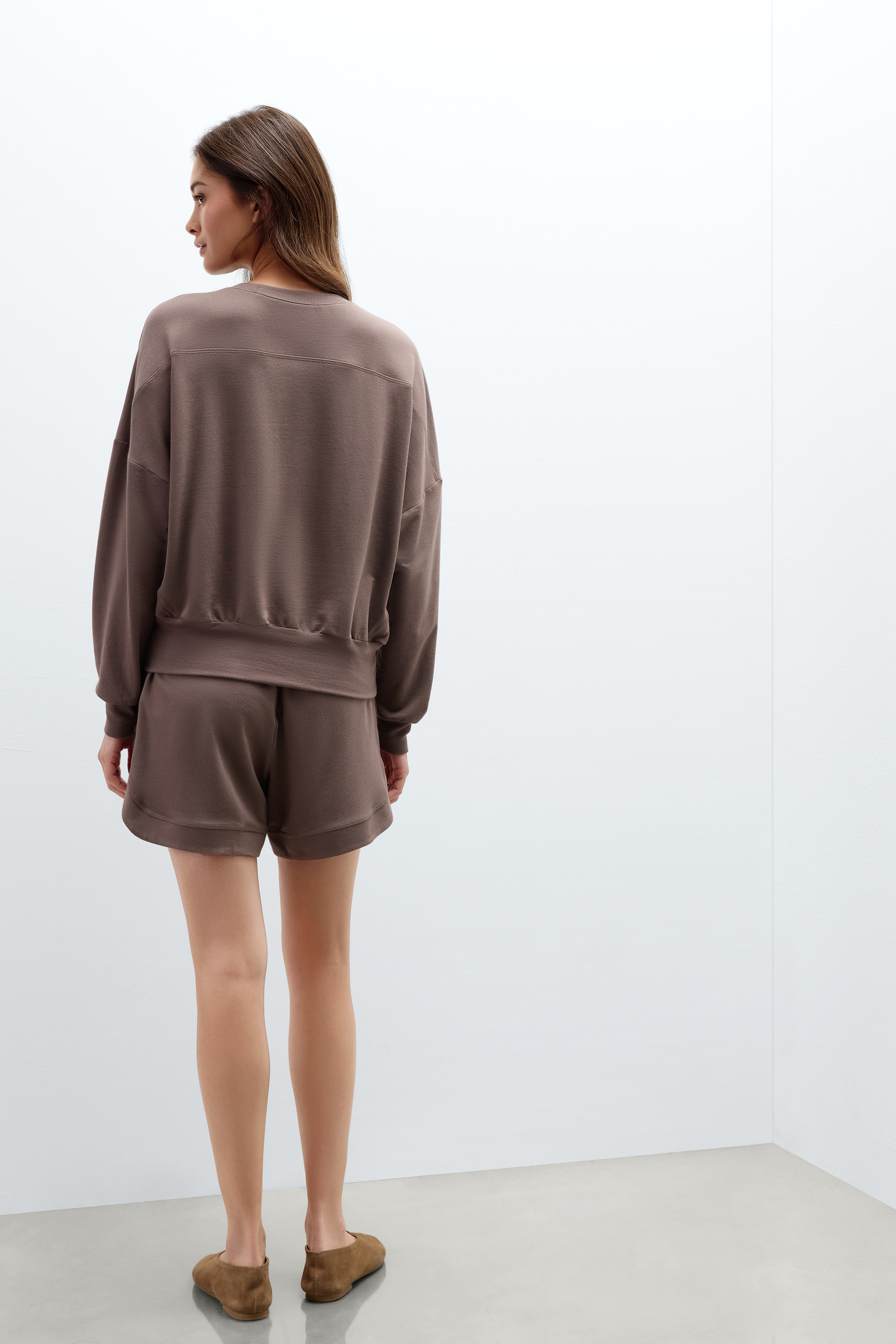 Alternative view of Sporty & Chic Long Sleeve Top in Modal and Cotton