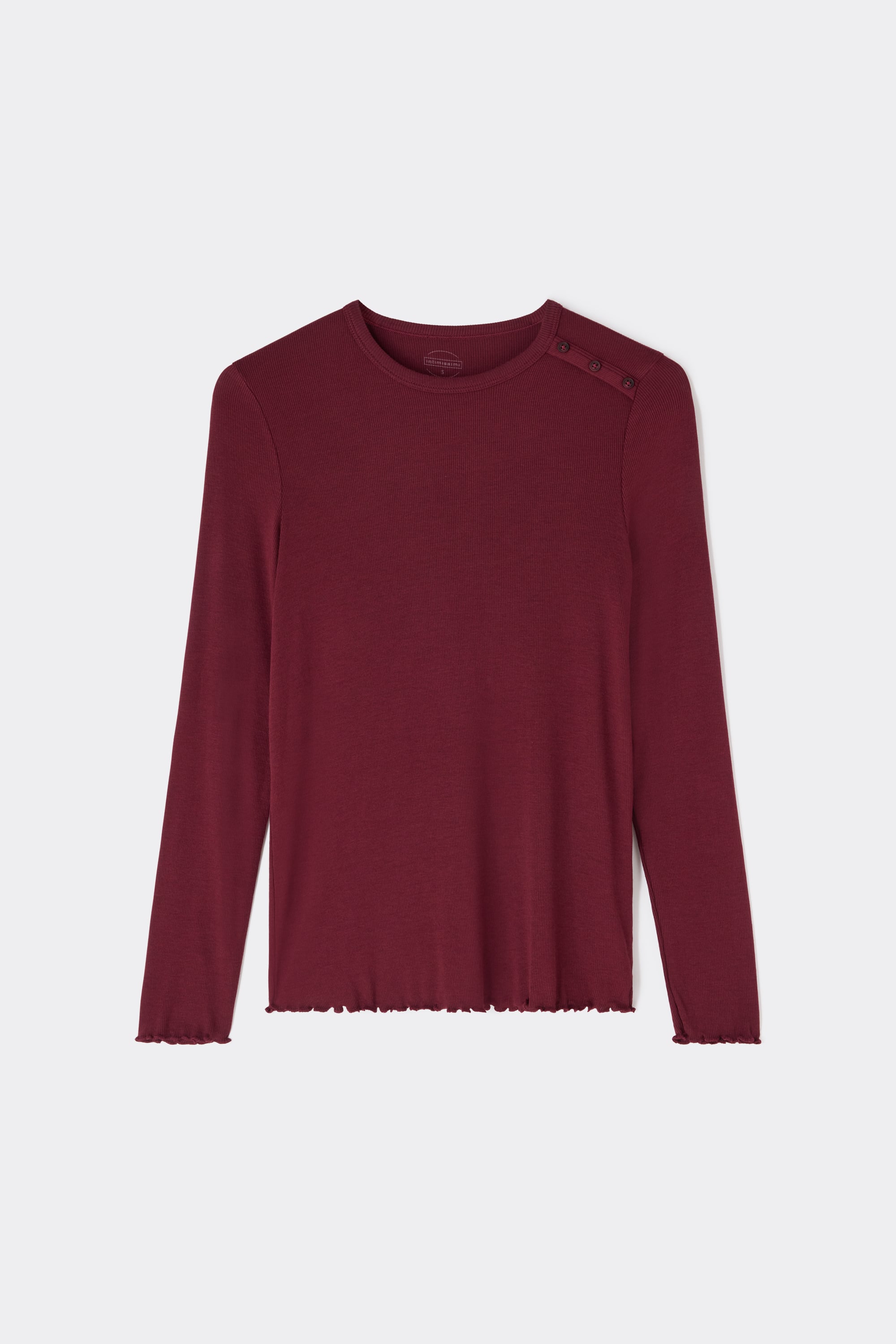 Lounging Around Long Sleeve Crew Neck Top in Modal and Silk