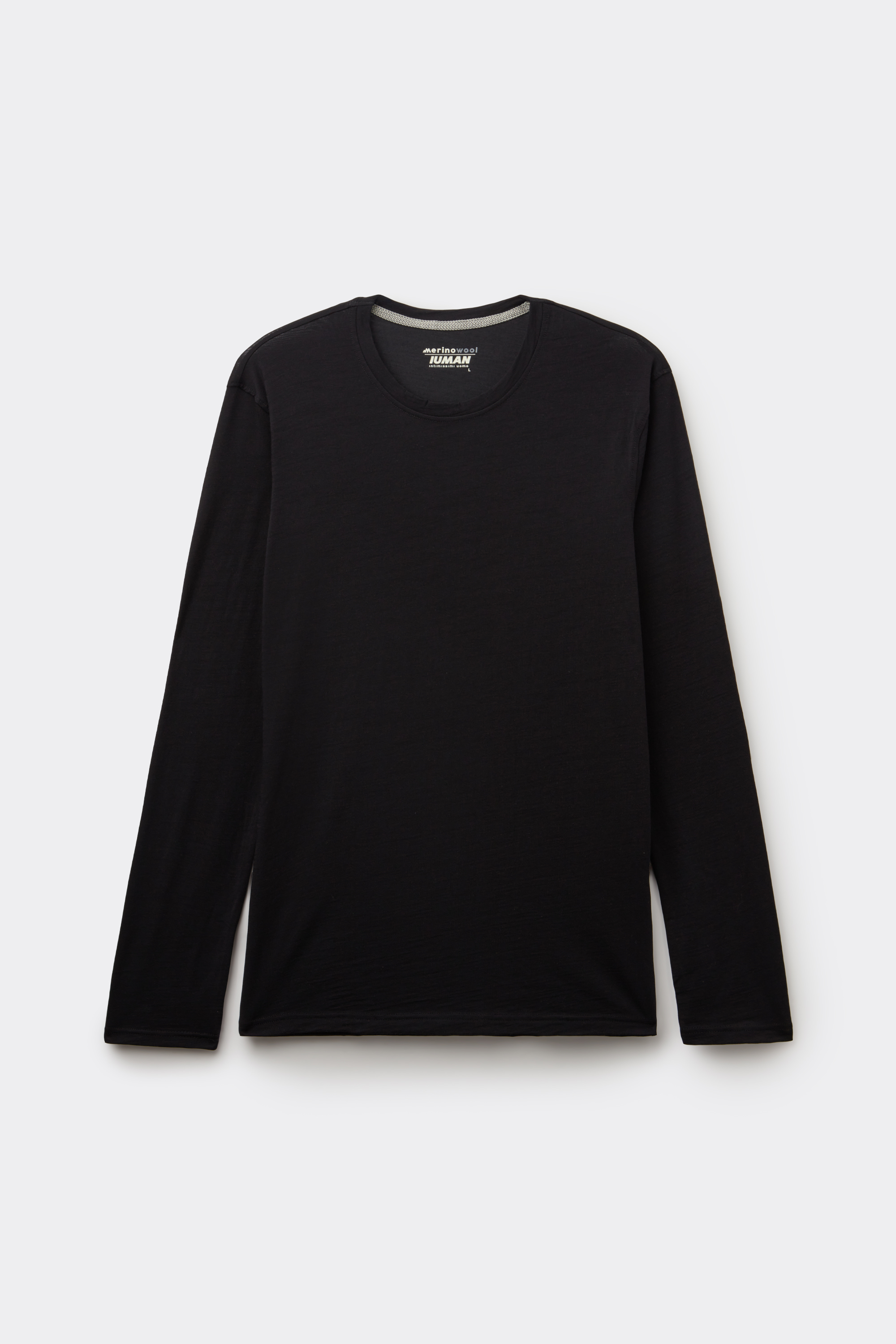 Long-sleeve Crew-Neck Merino-Wool Top