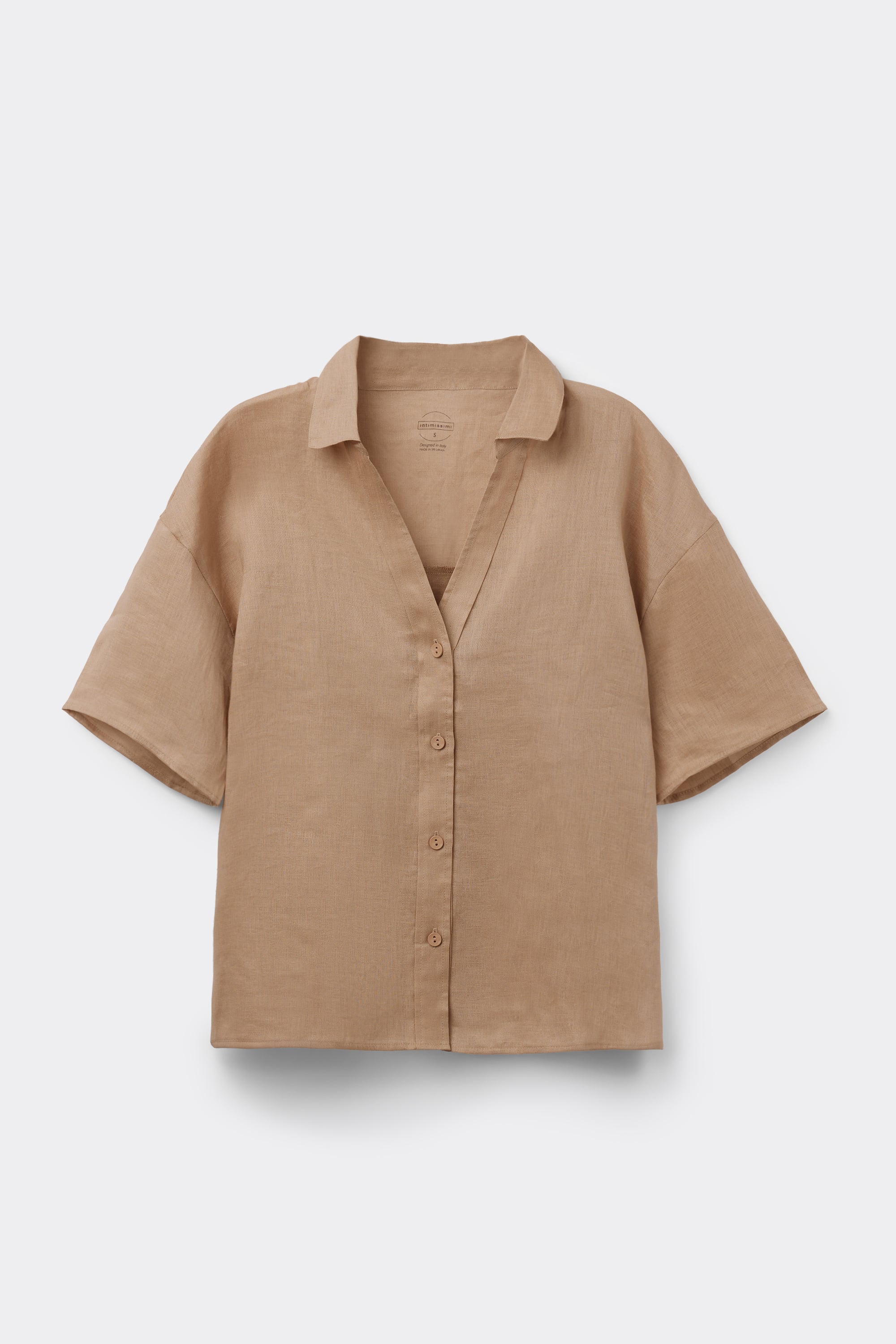 Alternative view of The Pure Linen Short Sleeve Shirt in Linen Fabric
