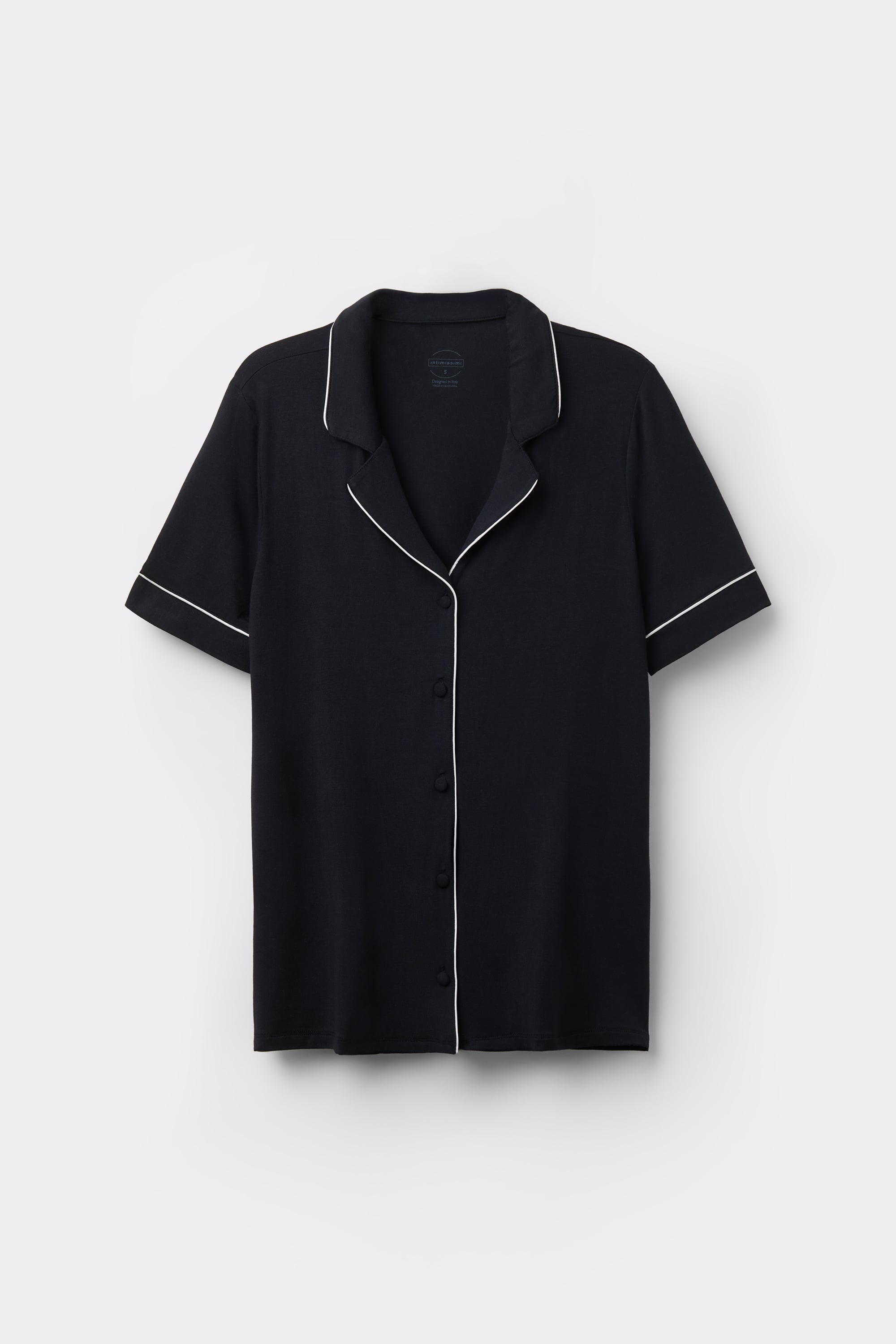 Short Sleeve Button Up Shirt in Modal