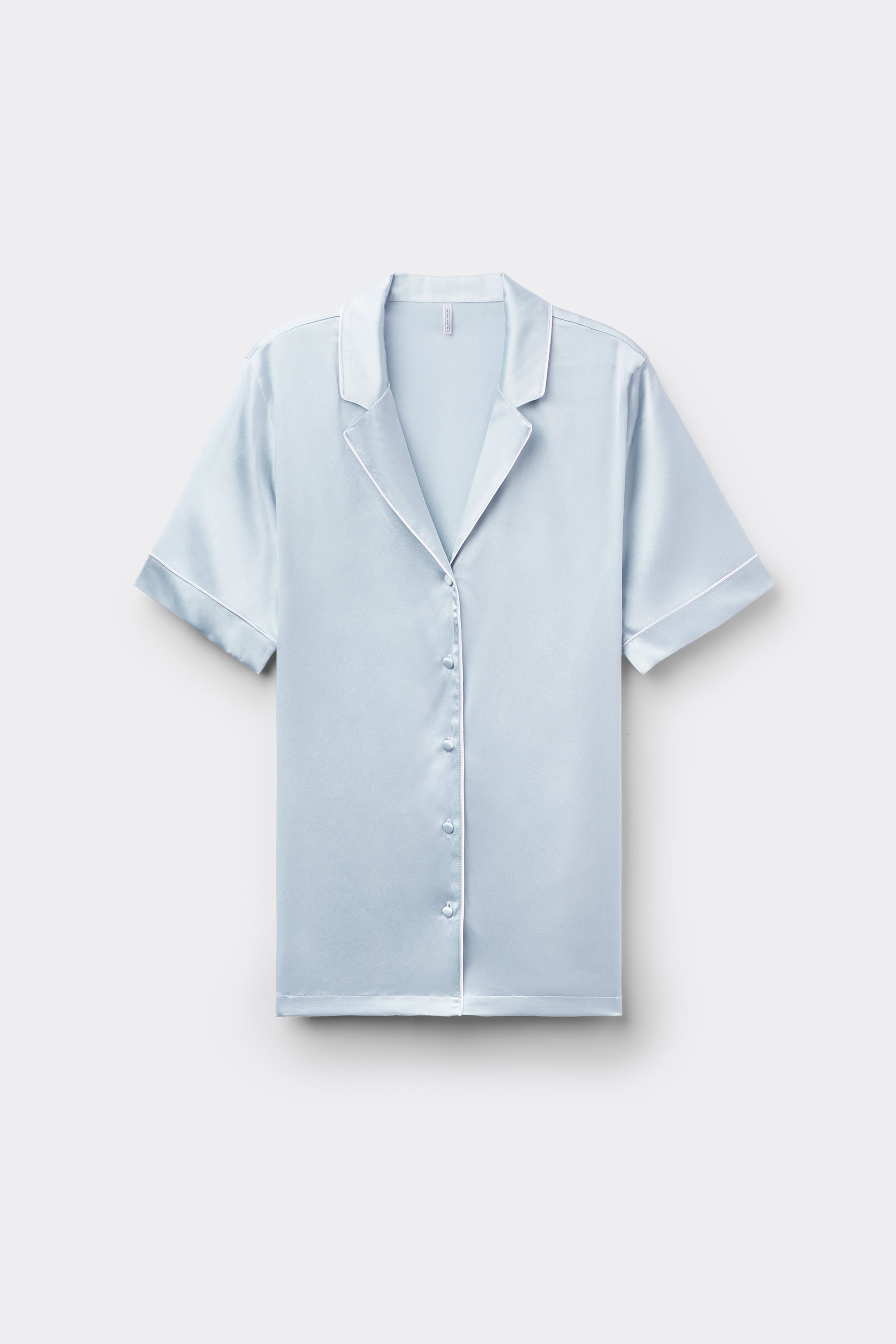 Alternative view of Menswear Cut Short Sleeve Silk Shirt