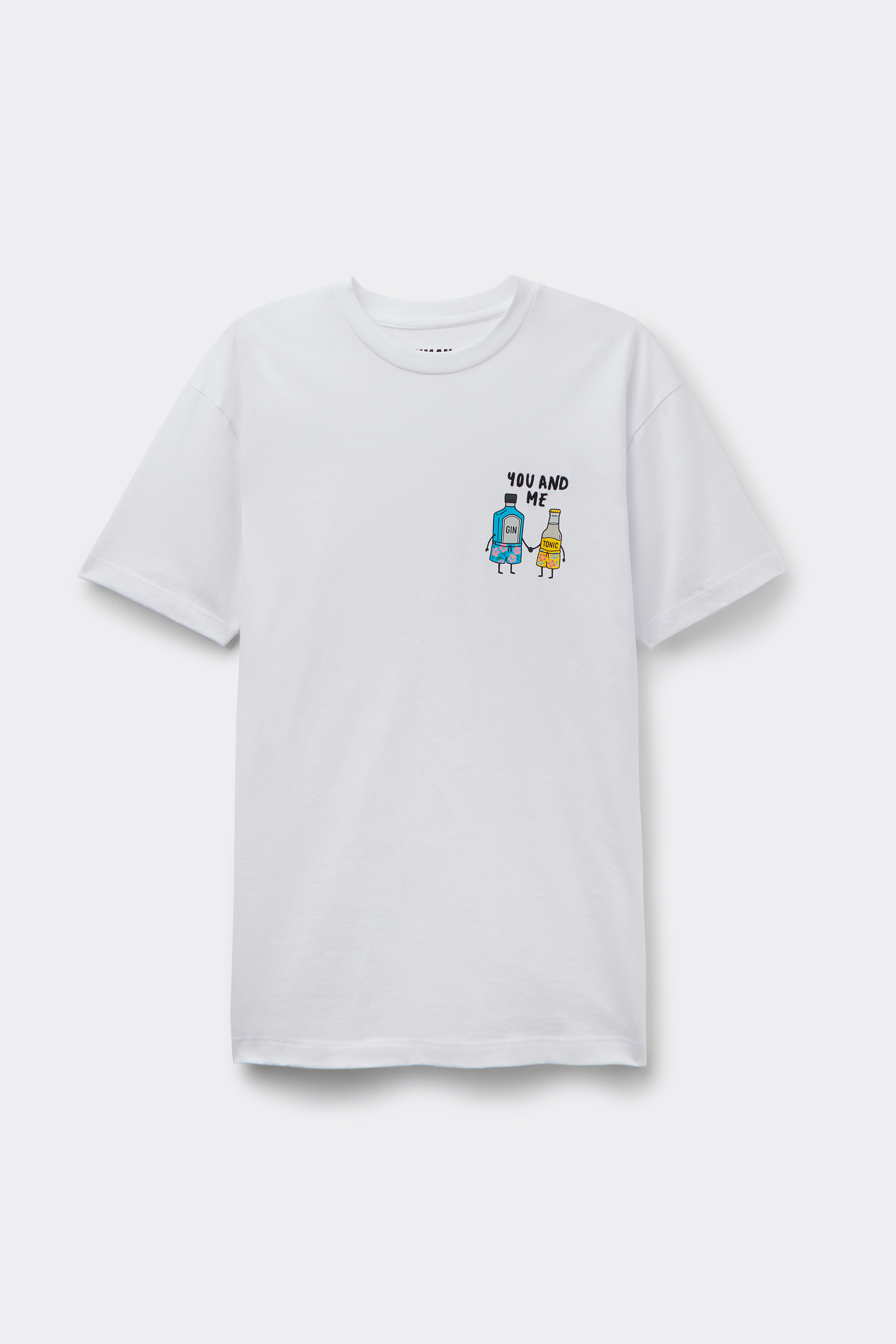 T-Shirt in 100% Cotton with You & Me Embroidery