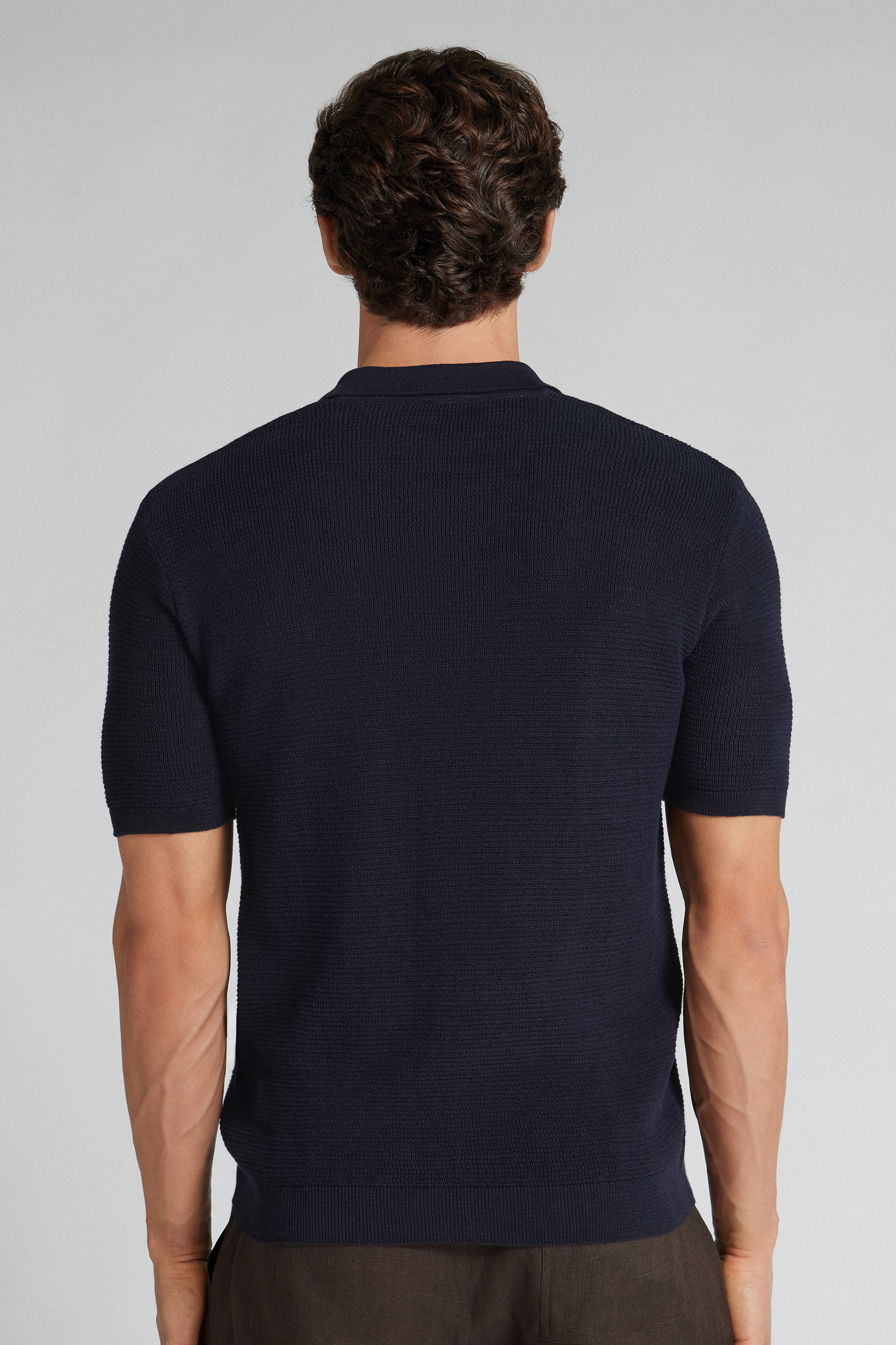 Alternative view of Men’s 100% Cotton Mesh Polo
