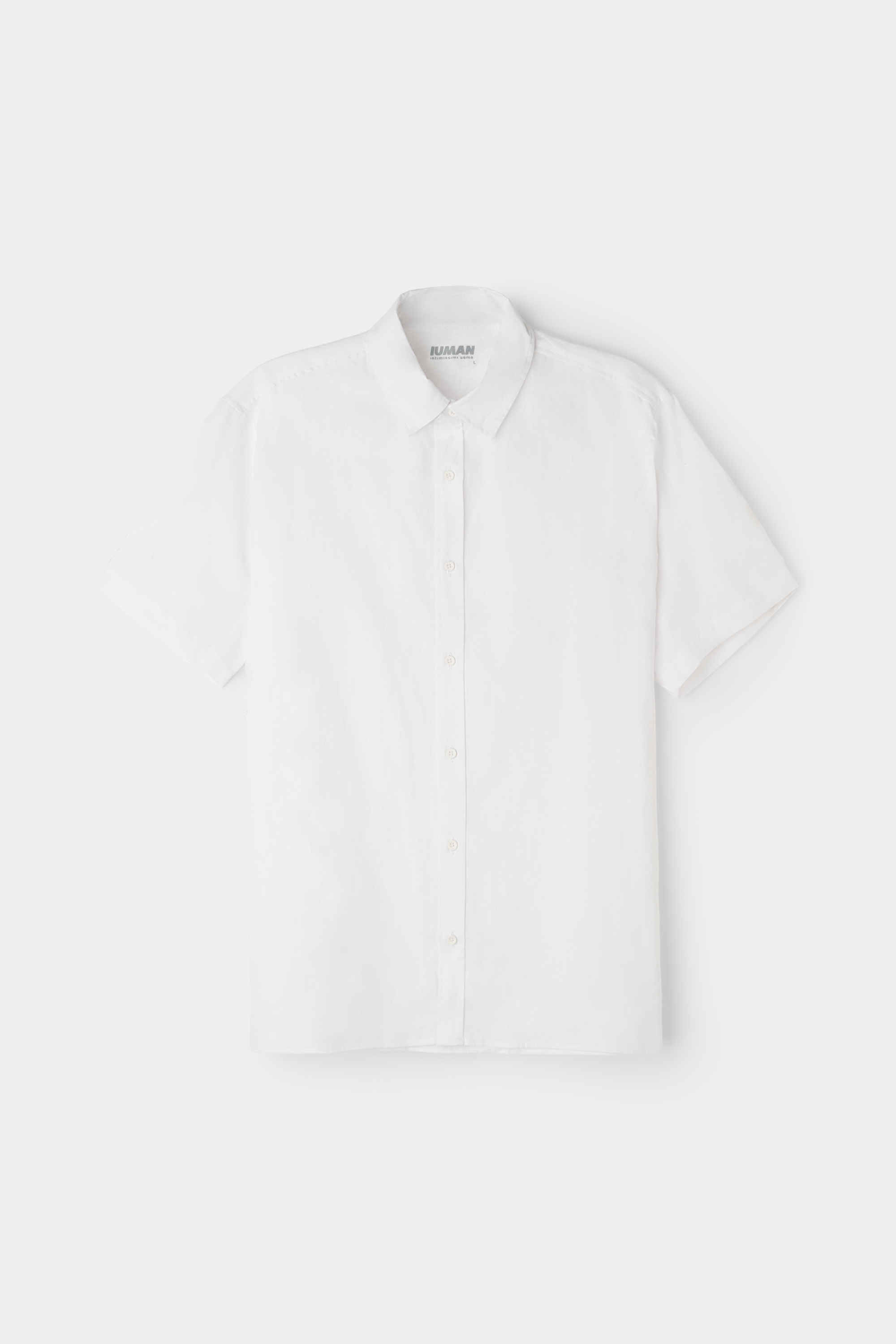 Linen and Cotton Short Sleeve Shirt