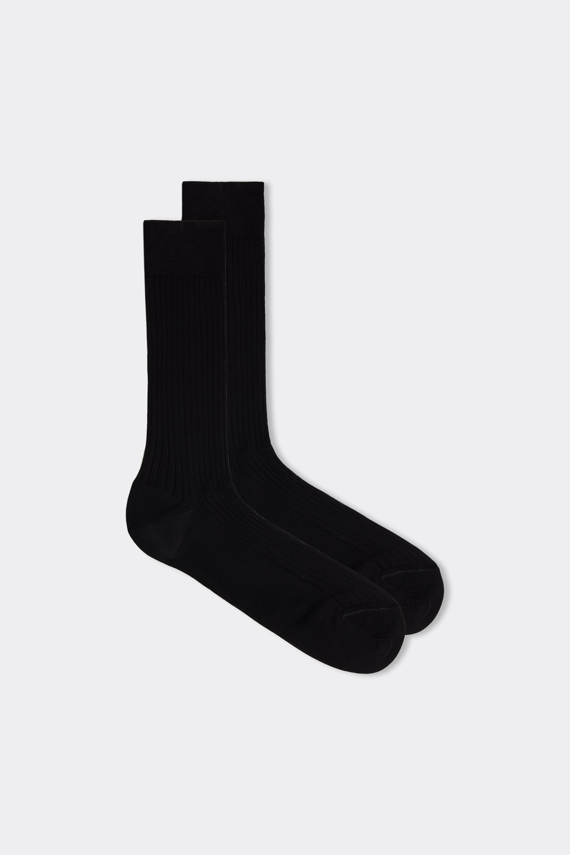 Alternative view of Short Ribbed Egyptian Cotton Socks