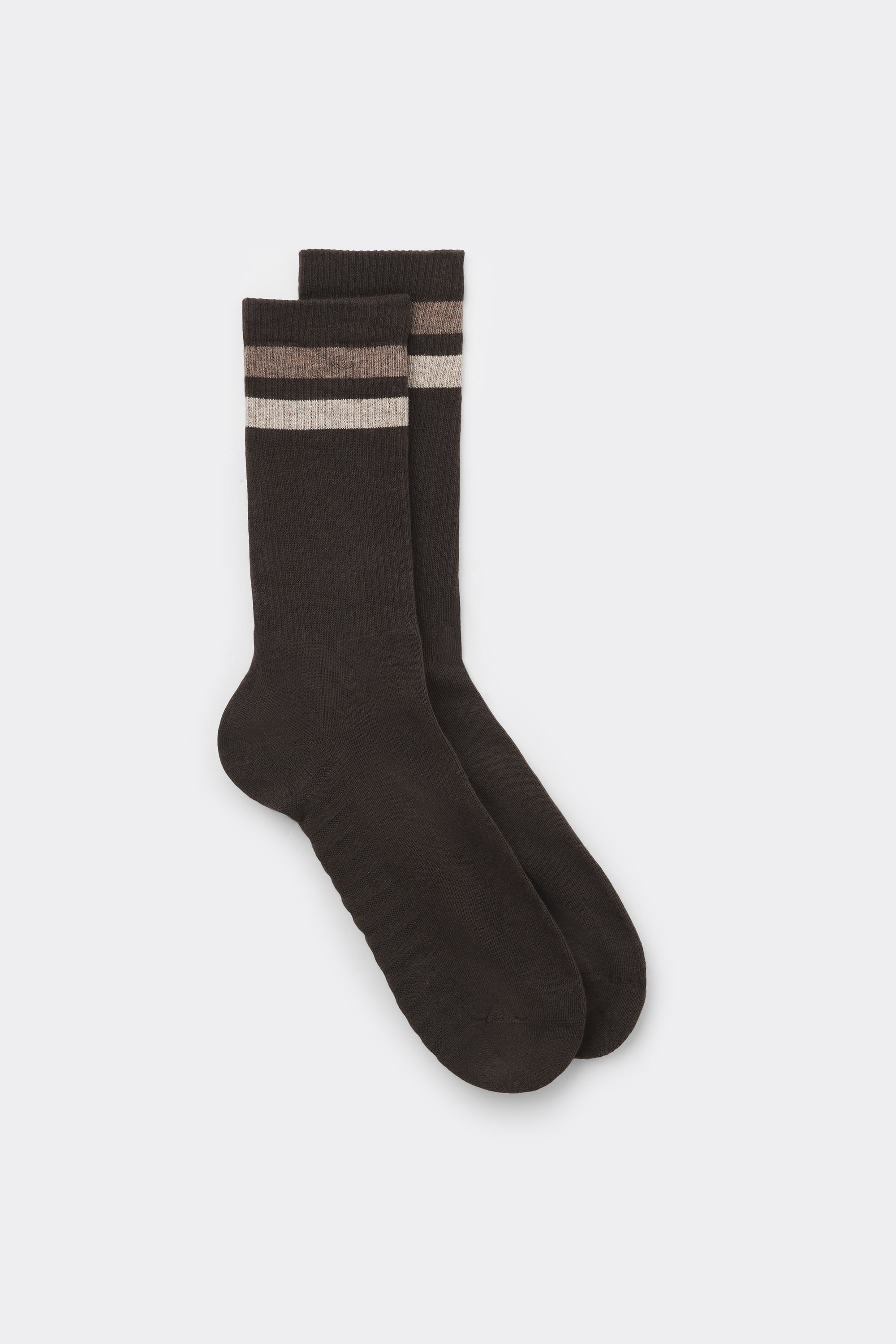 Short Striped Terrycloth Socks