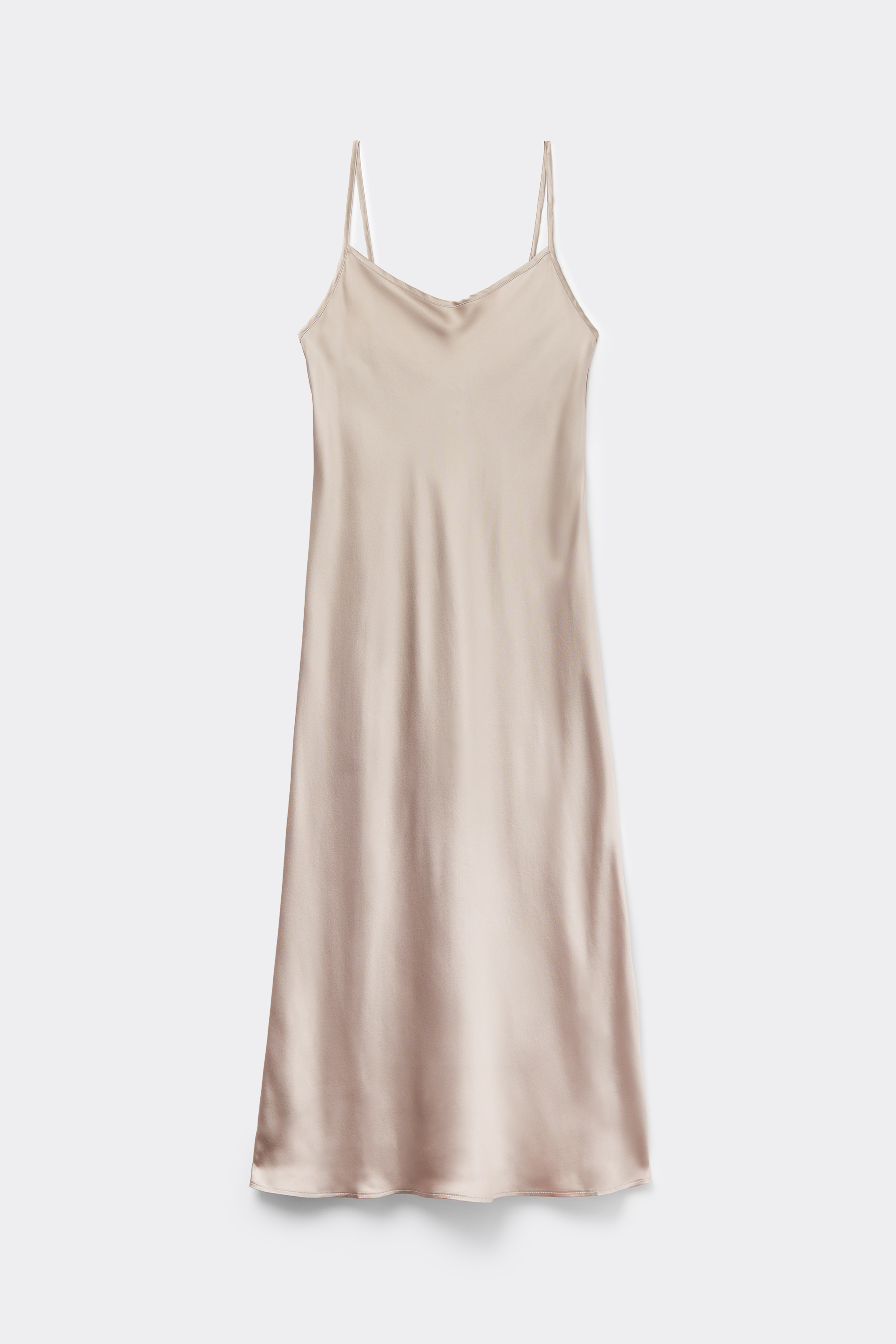 Alternative view of Midi-Length Slip in Silk