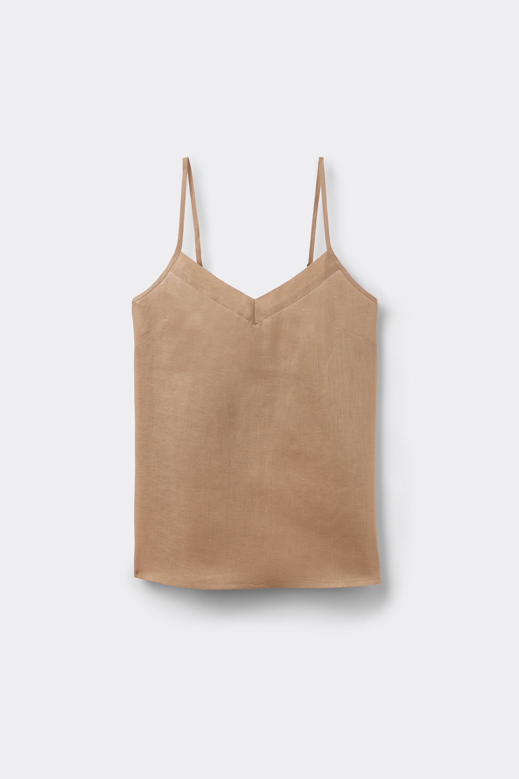 Alternative view of The Pure Linen Top in Linen Fabric