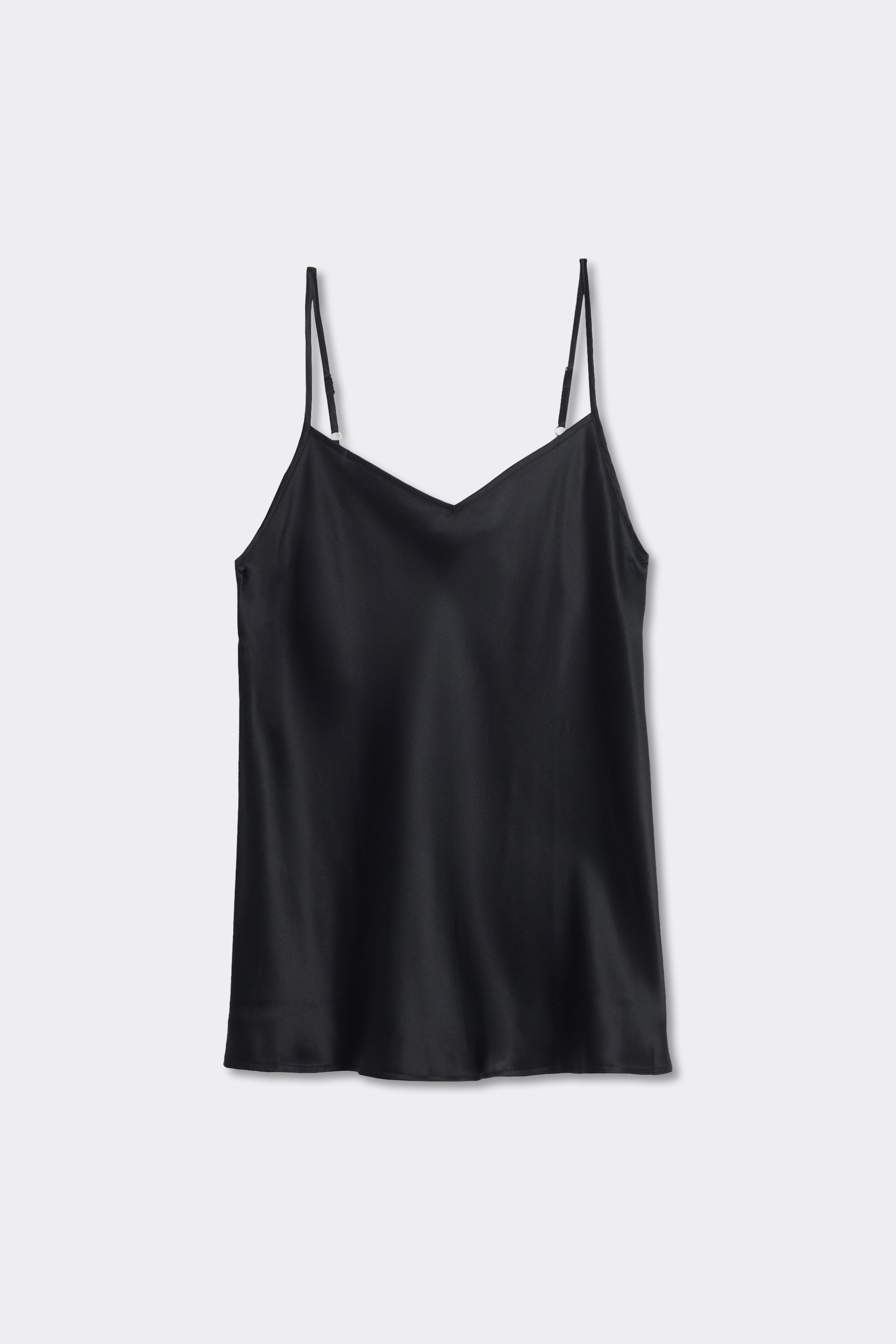 Silk Satin Top with V-neckline