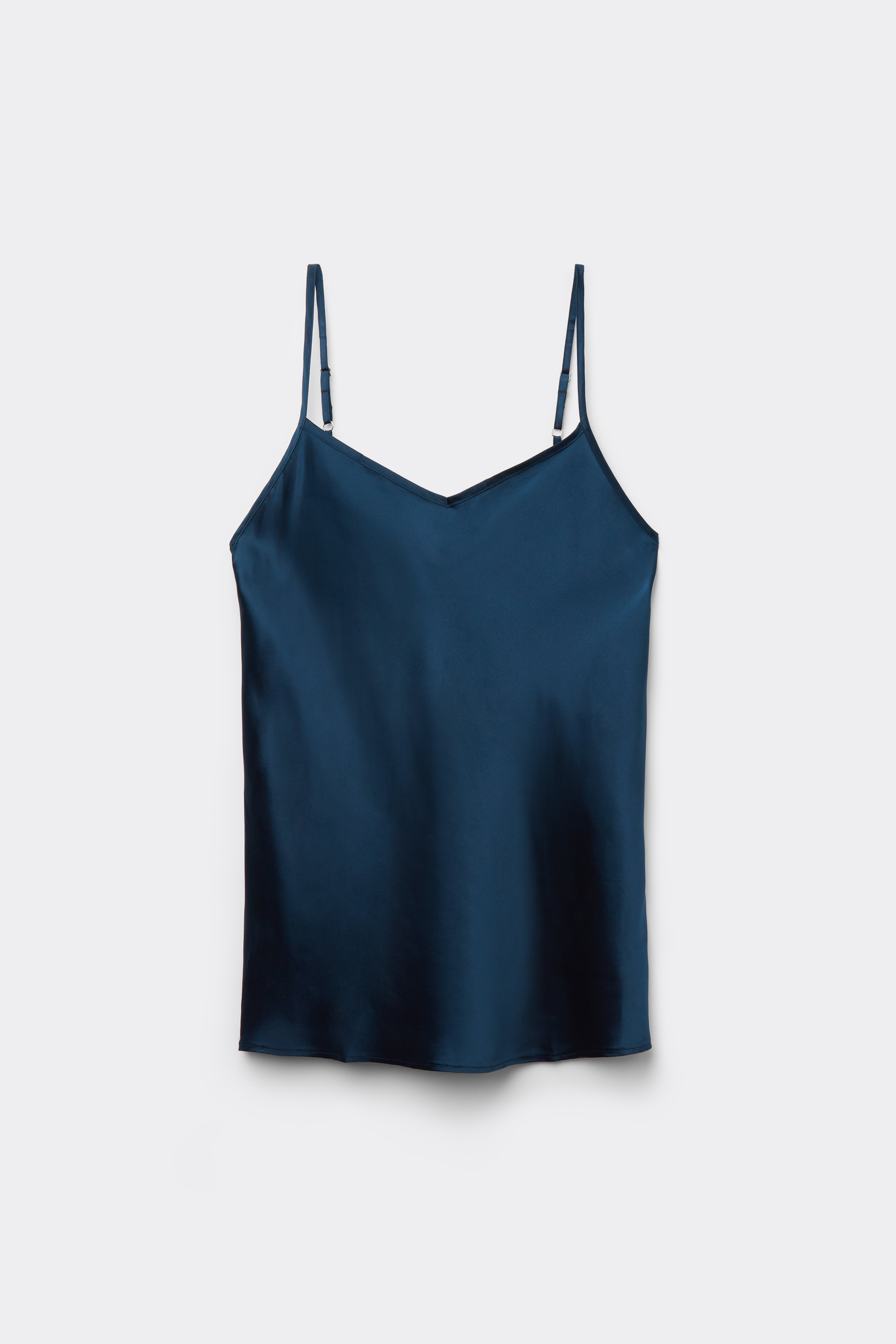 Alternative view of Silk Satin Top with V-neckline