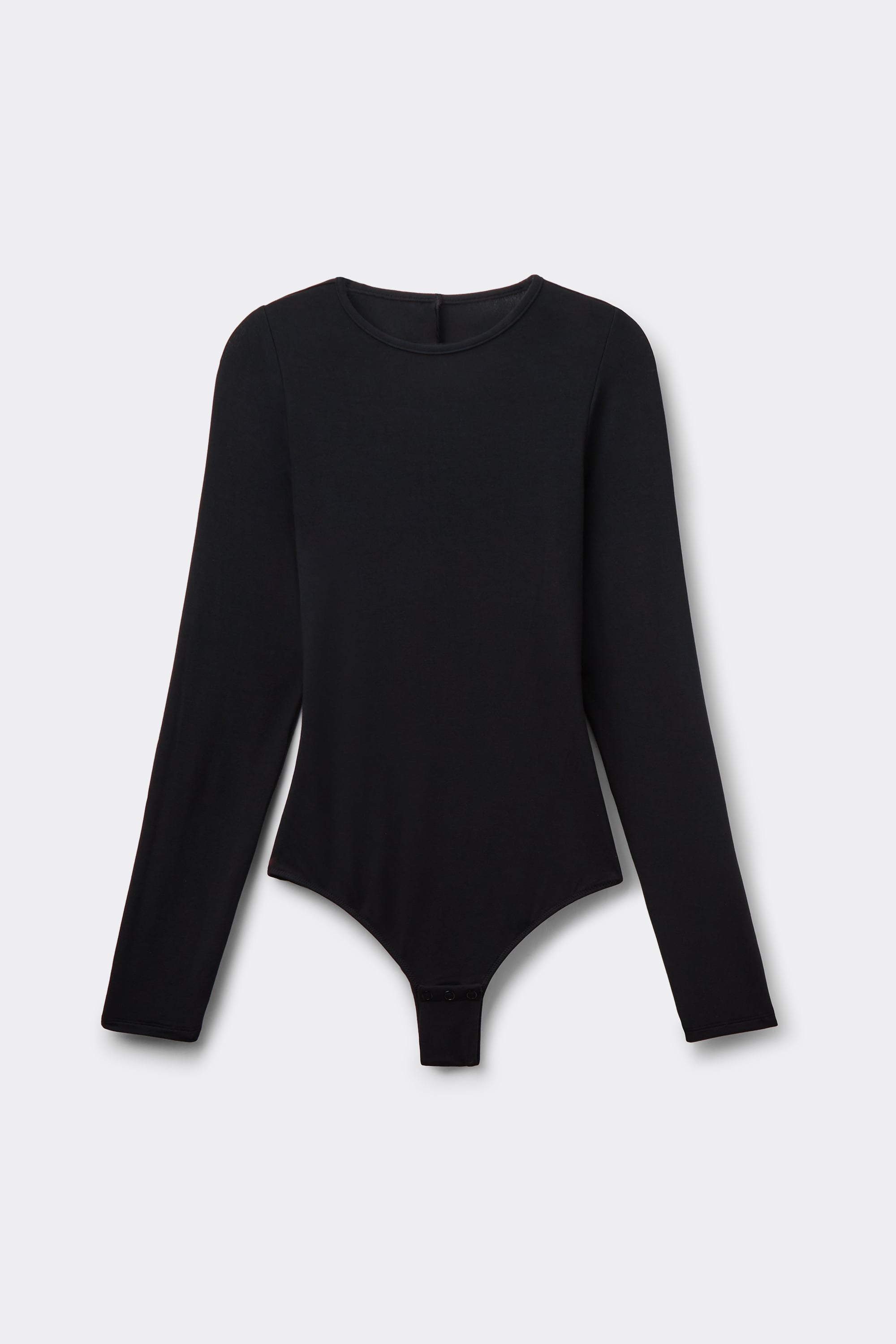 Long Sleeve Essential Modal Bodysuit with Open Back