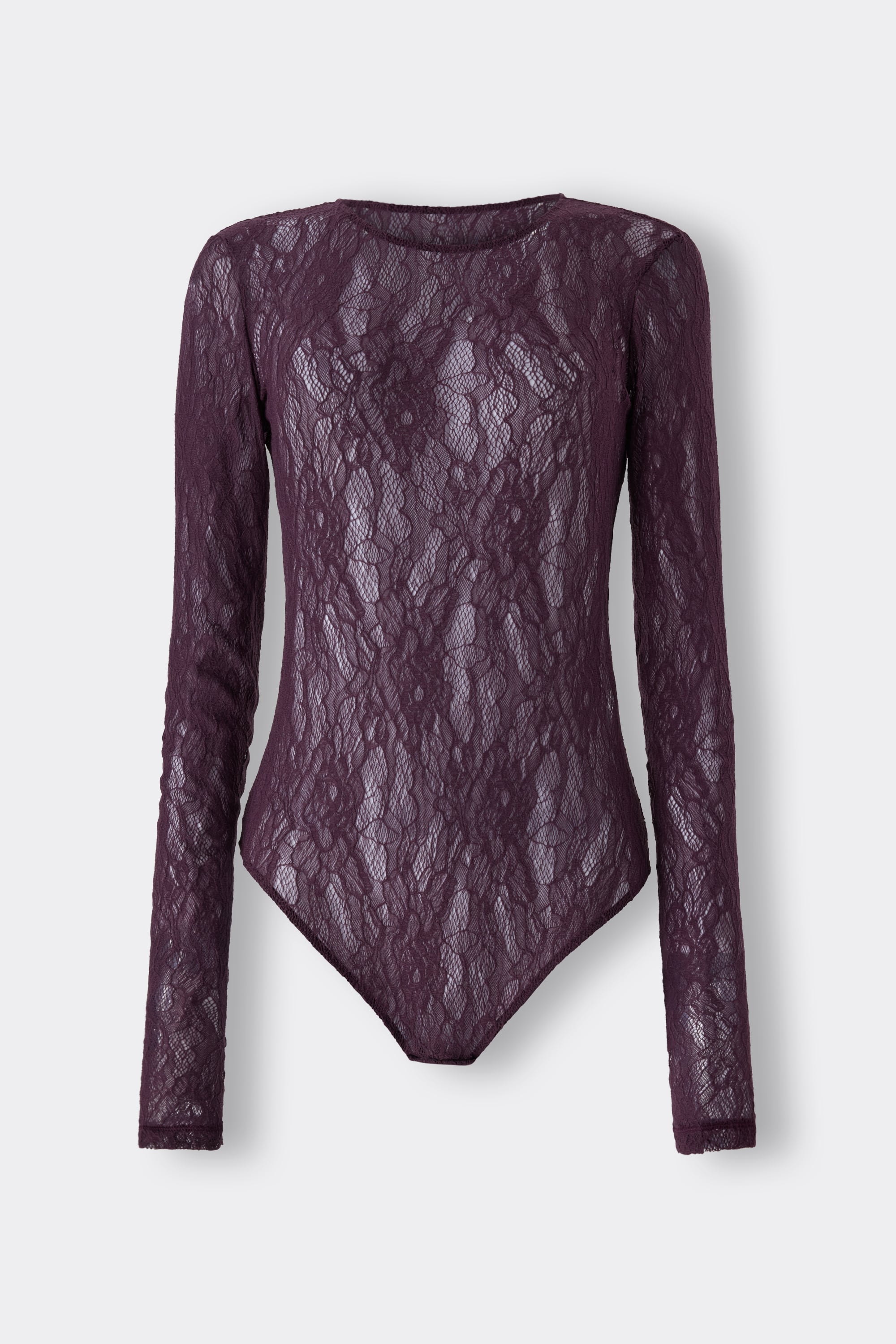 Alternative view of Stretch Lace Long Sleeve Bodysuit