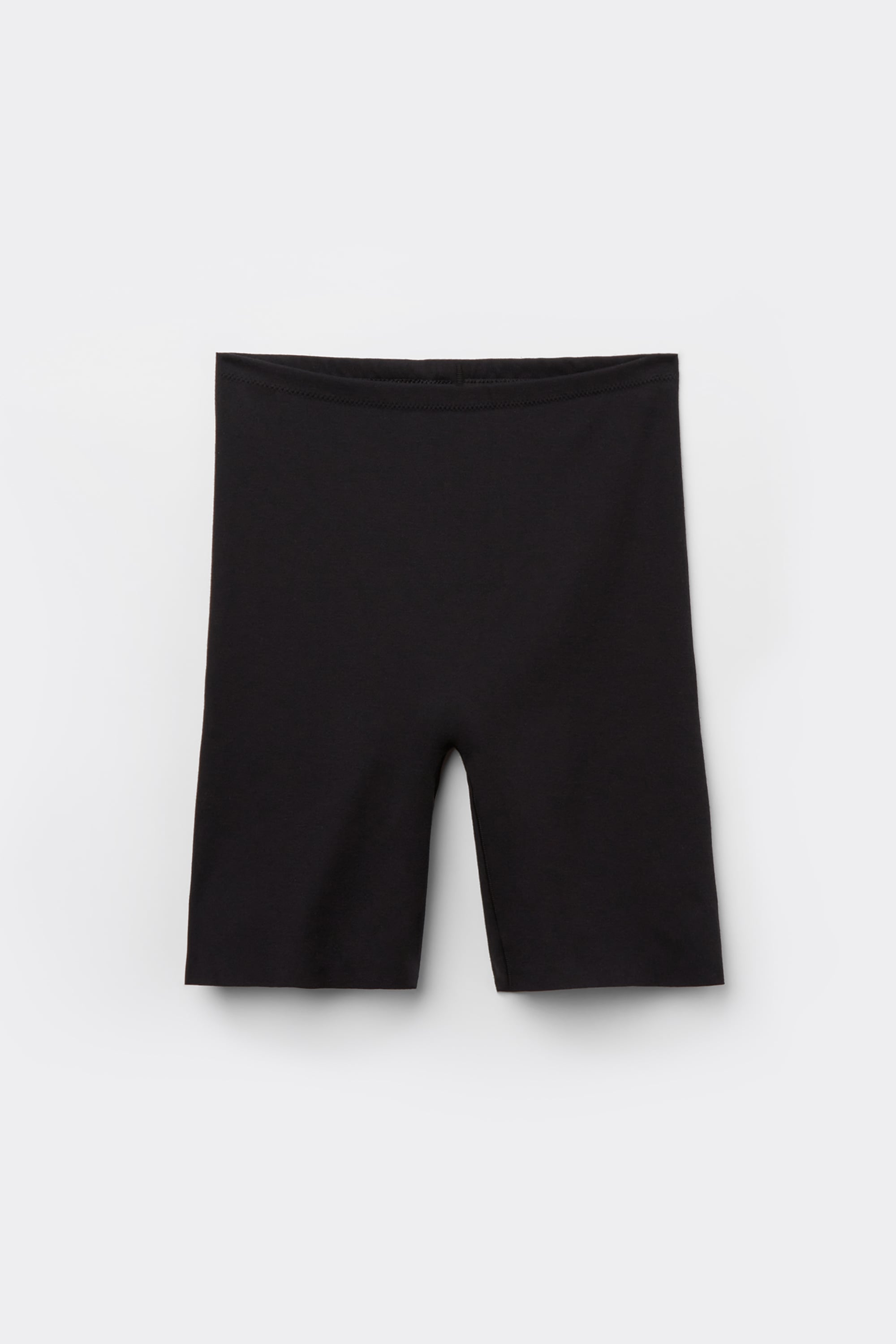 Raw Edge Seamless Cotton Shorts