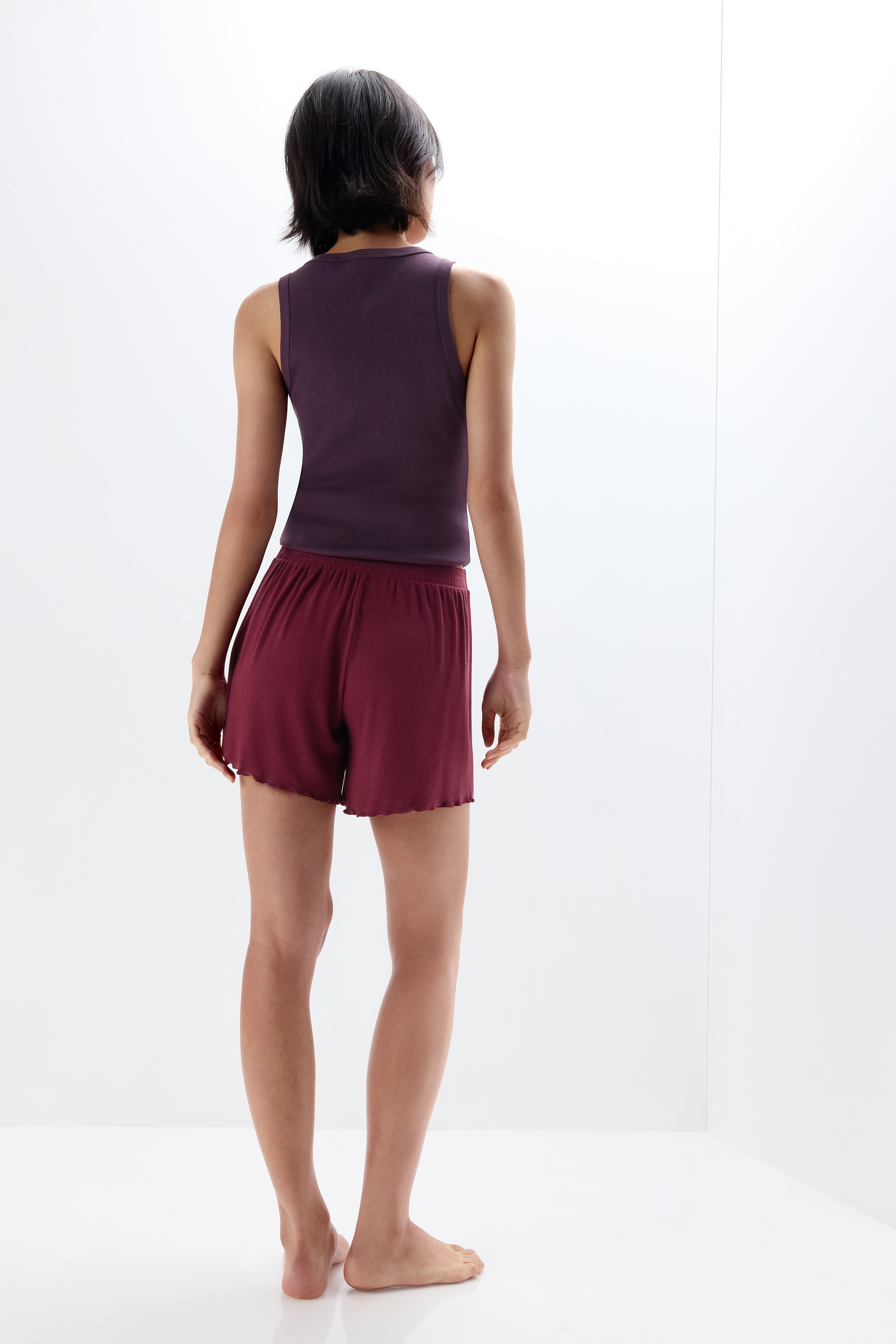 Alternative view of Lounging Around Short Shorts in Modal and Silk