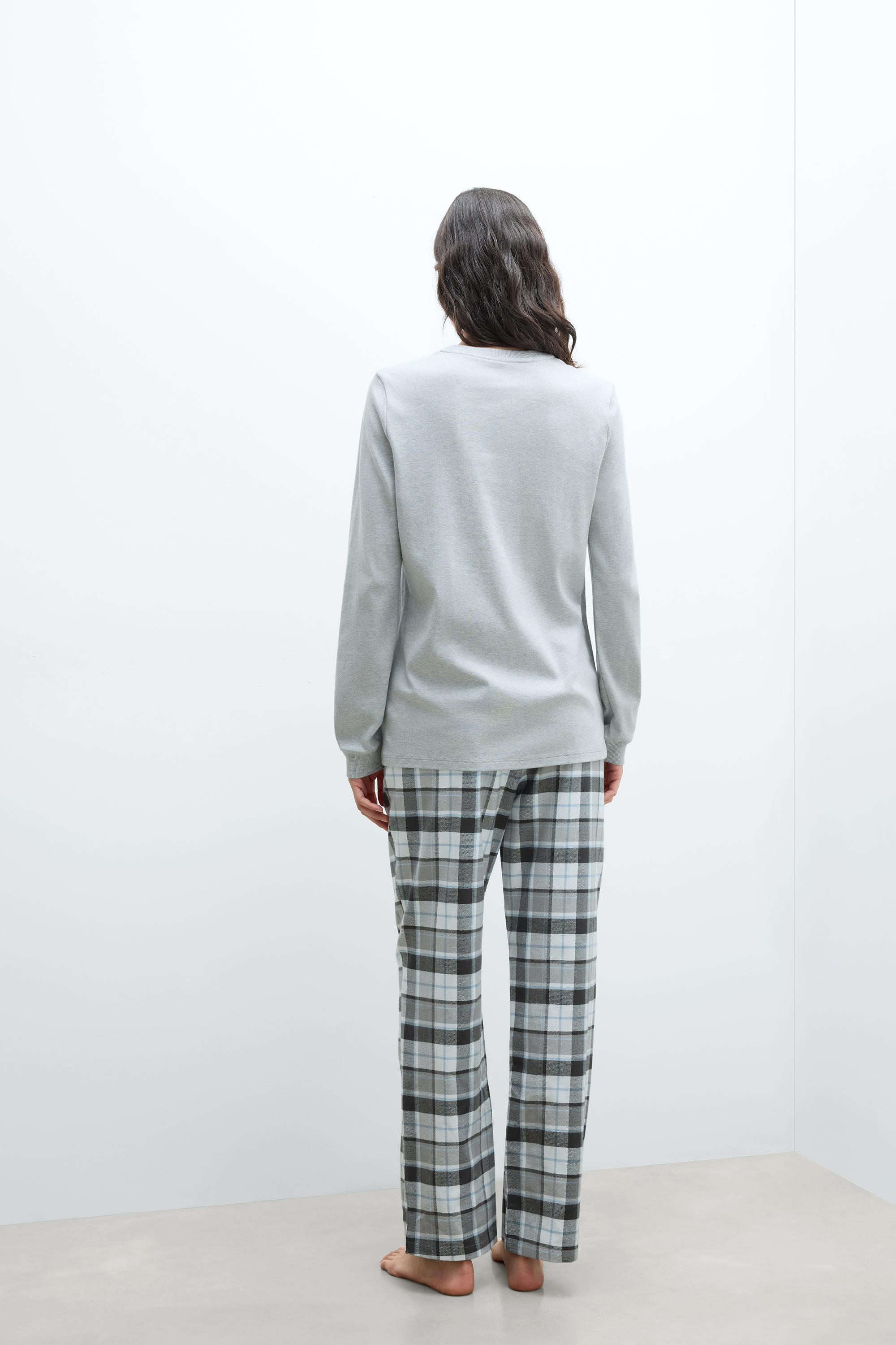 Alternative view of Poodles Cotton Long Pajamas