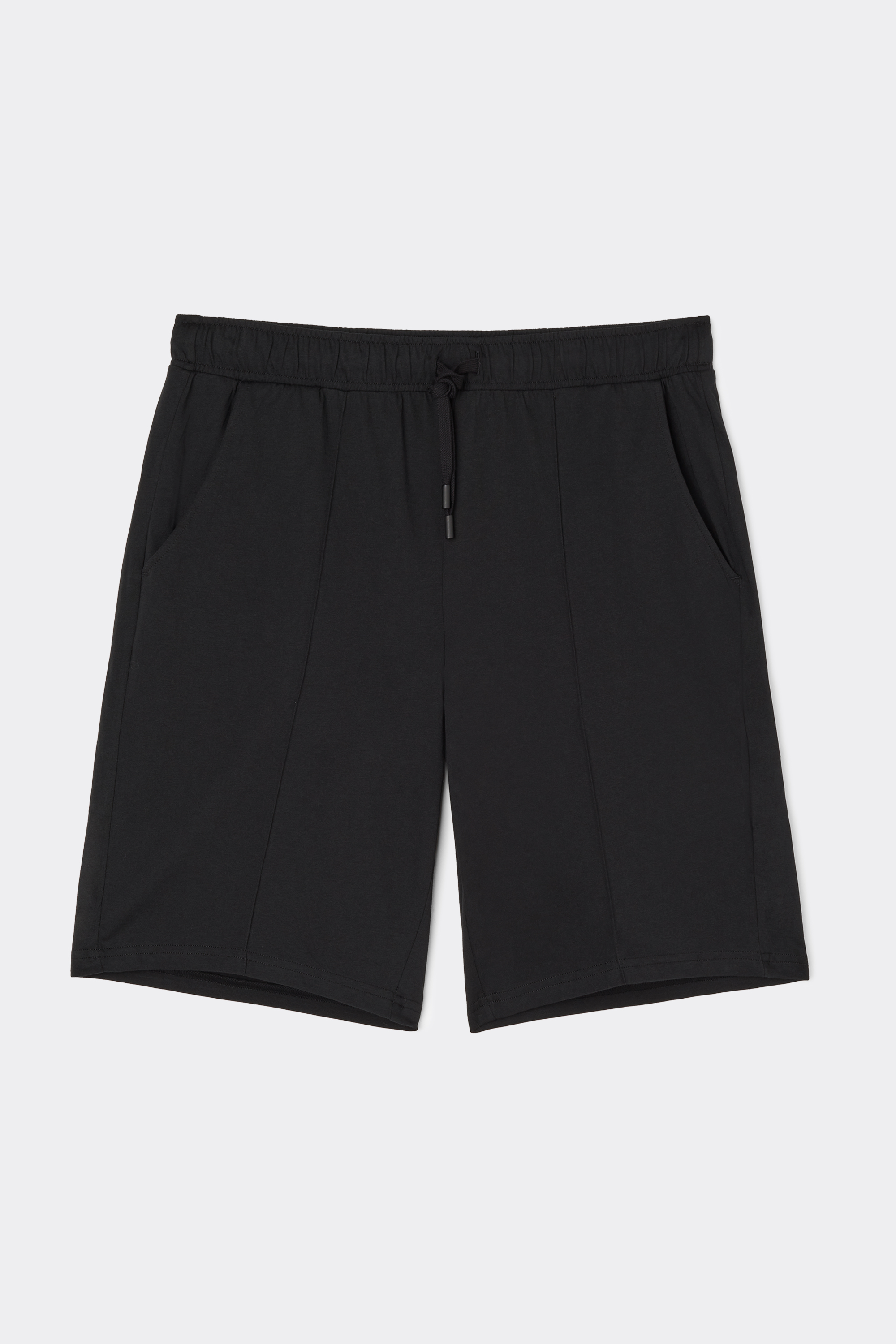 Rib Detail Cotton Shorts