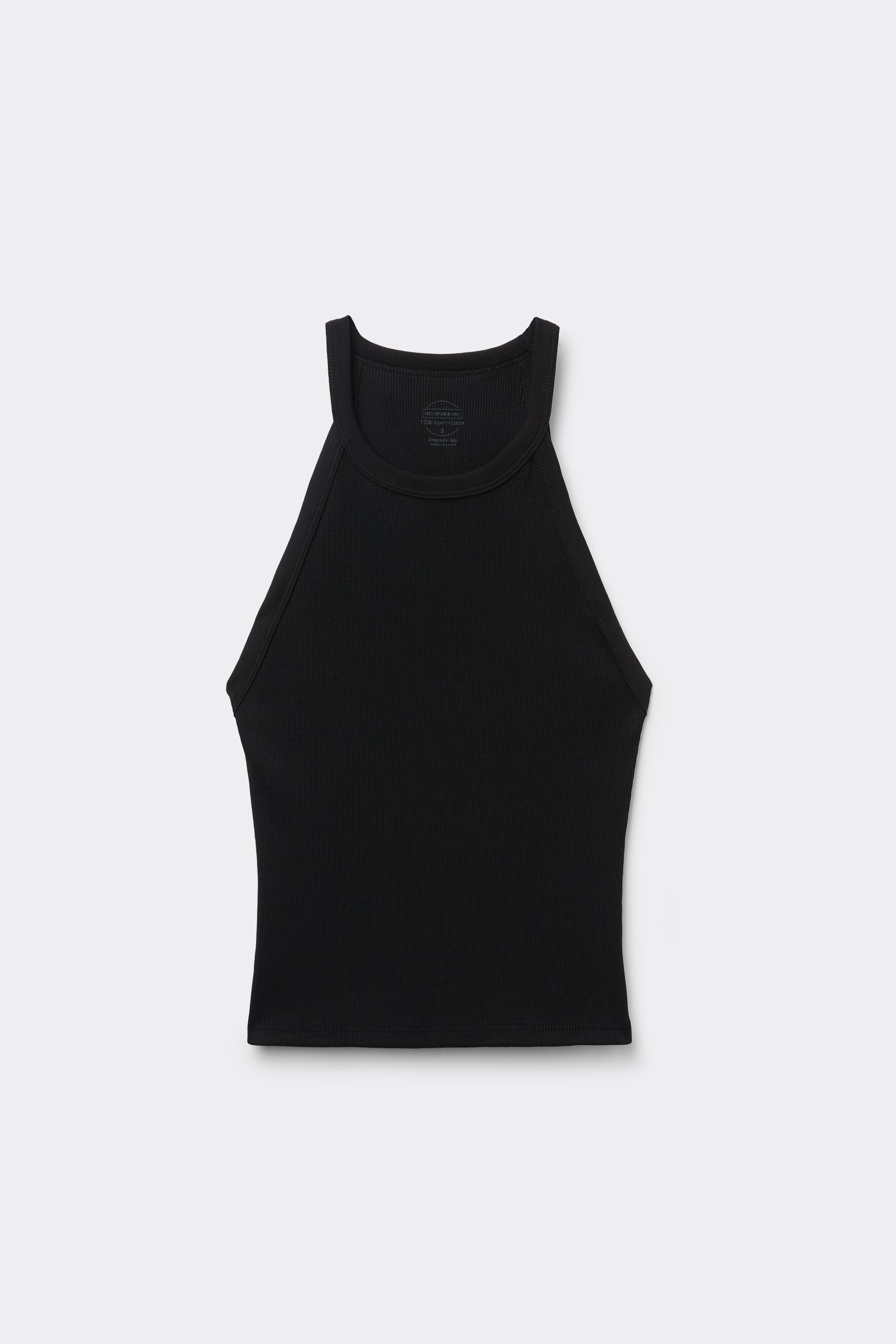 Alternative view of Superior Cotton Ribbed Crop Top