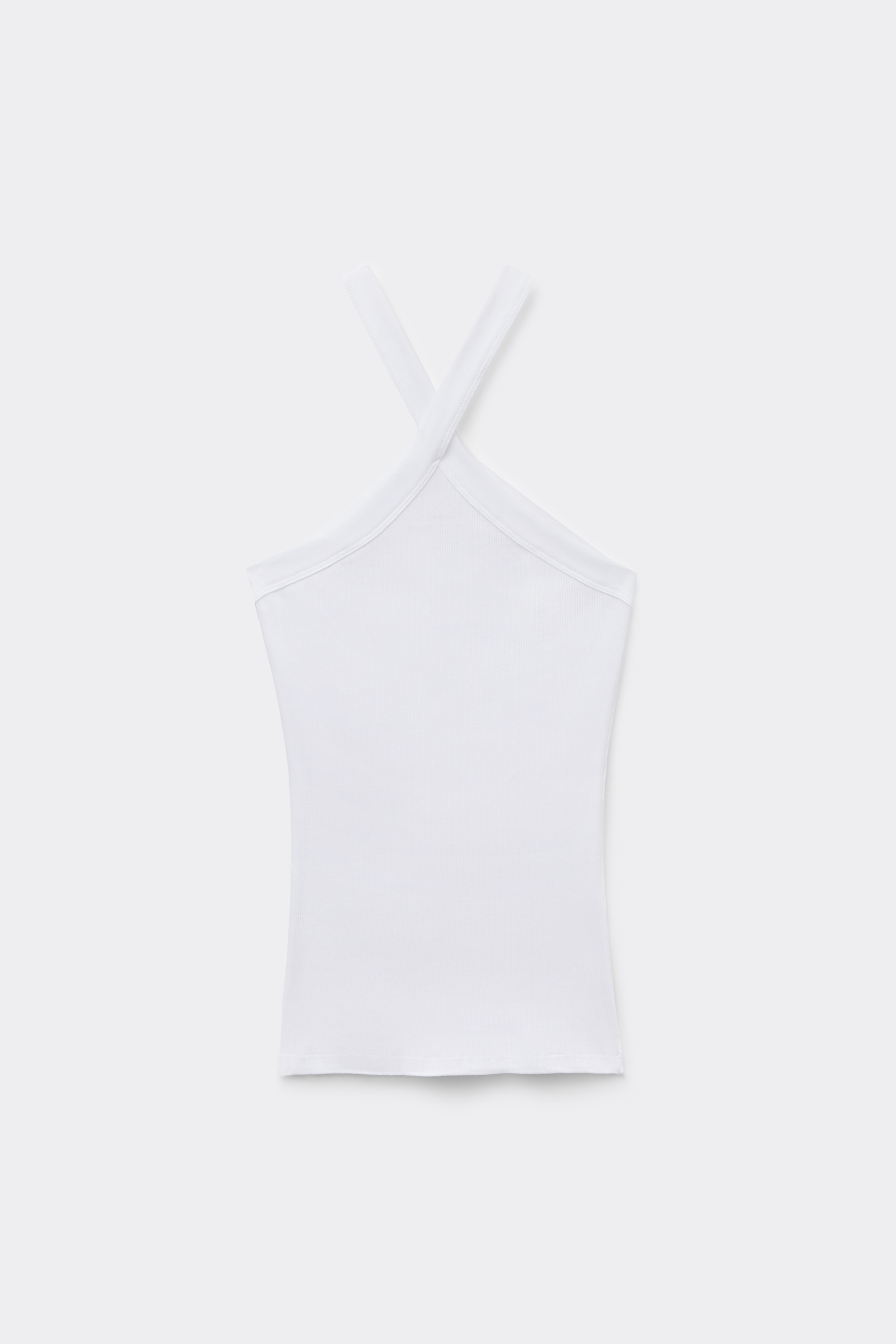 Ribbed Superior Cotton Crisscross Tank Top