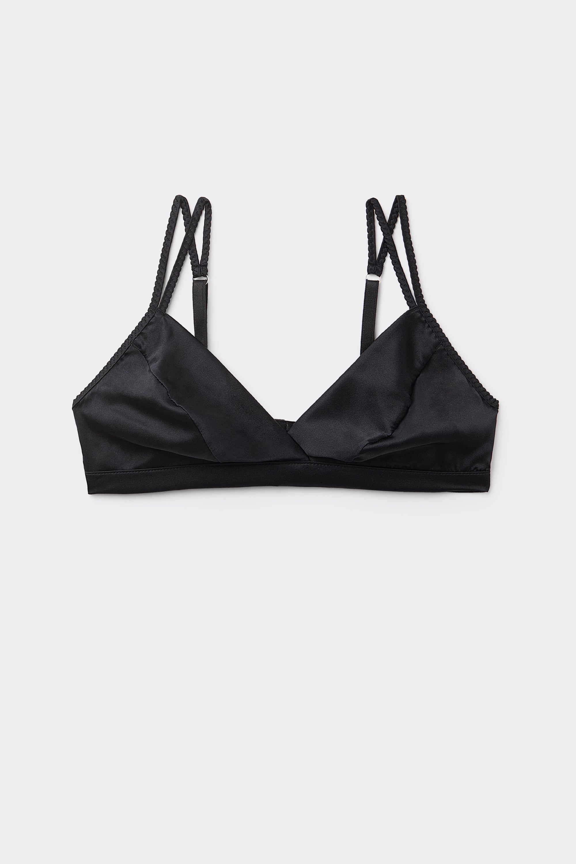 Emma Refined Everyday Bralette Triangle Bra in Silk