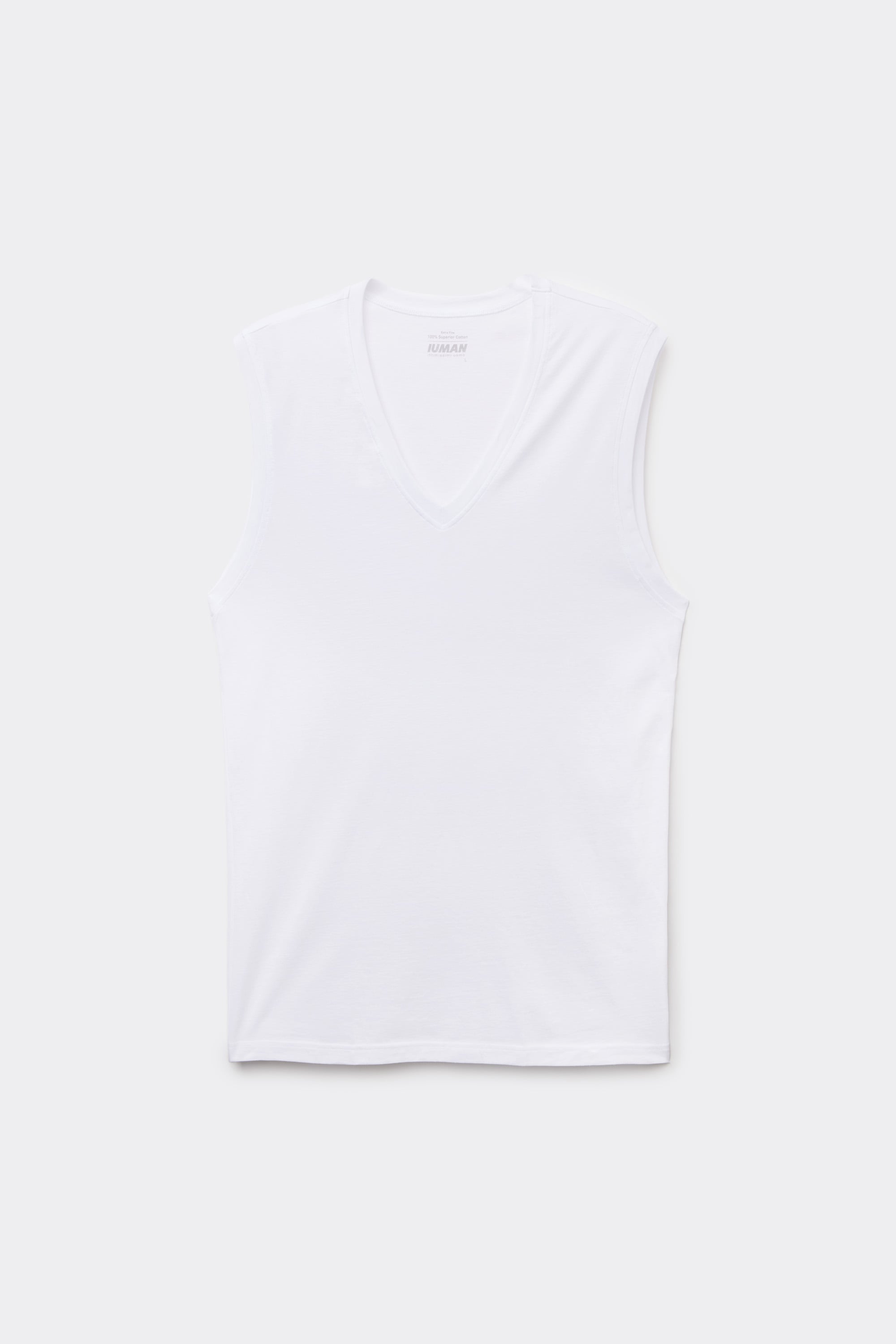 100% Extrafine Superior Cotton V-Neck Tank Top