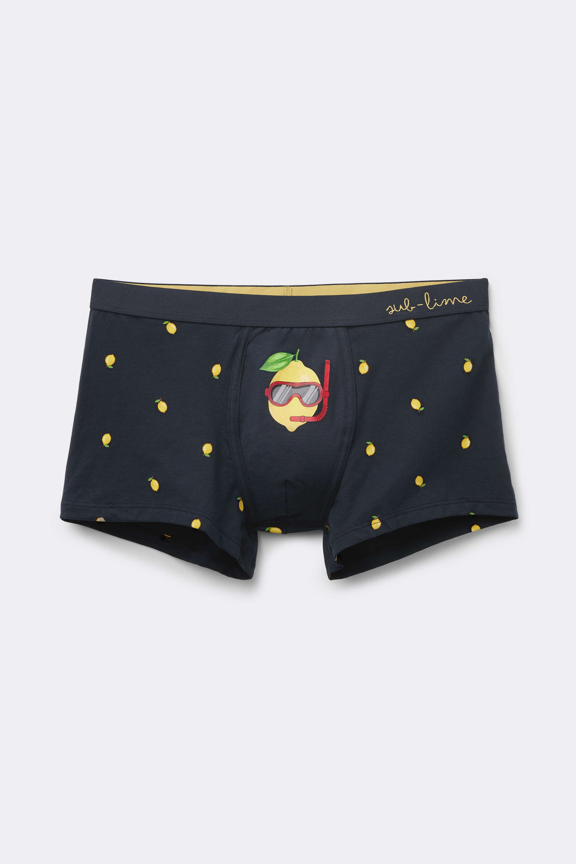 Sub-Lime Print Superior Cotton Boxers