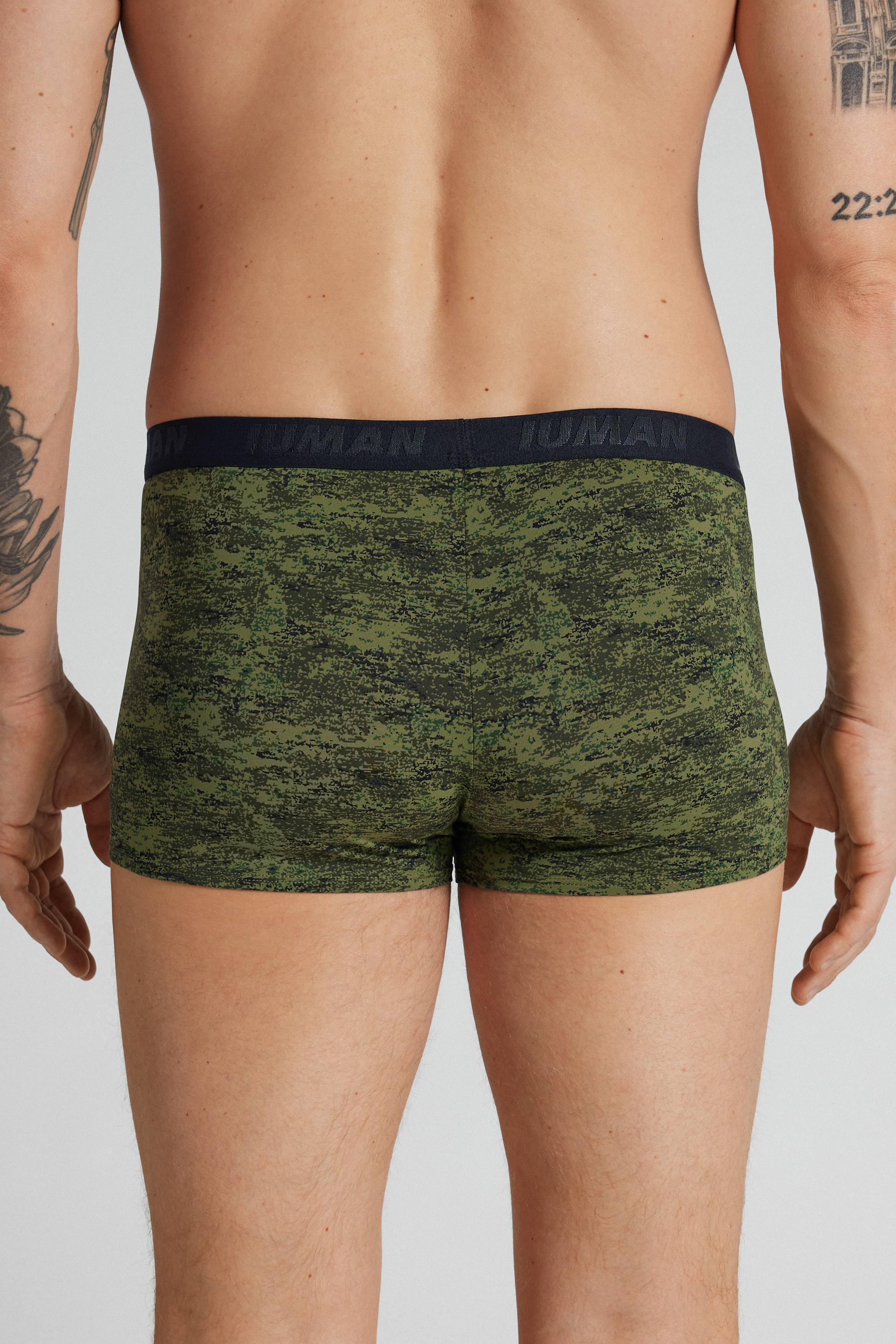 Alternative view of Pixel Camouflage Pattern Microfiber Boxers