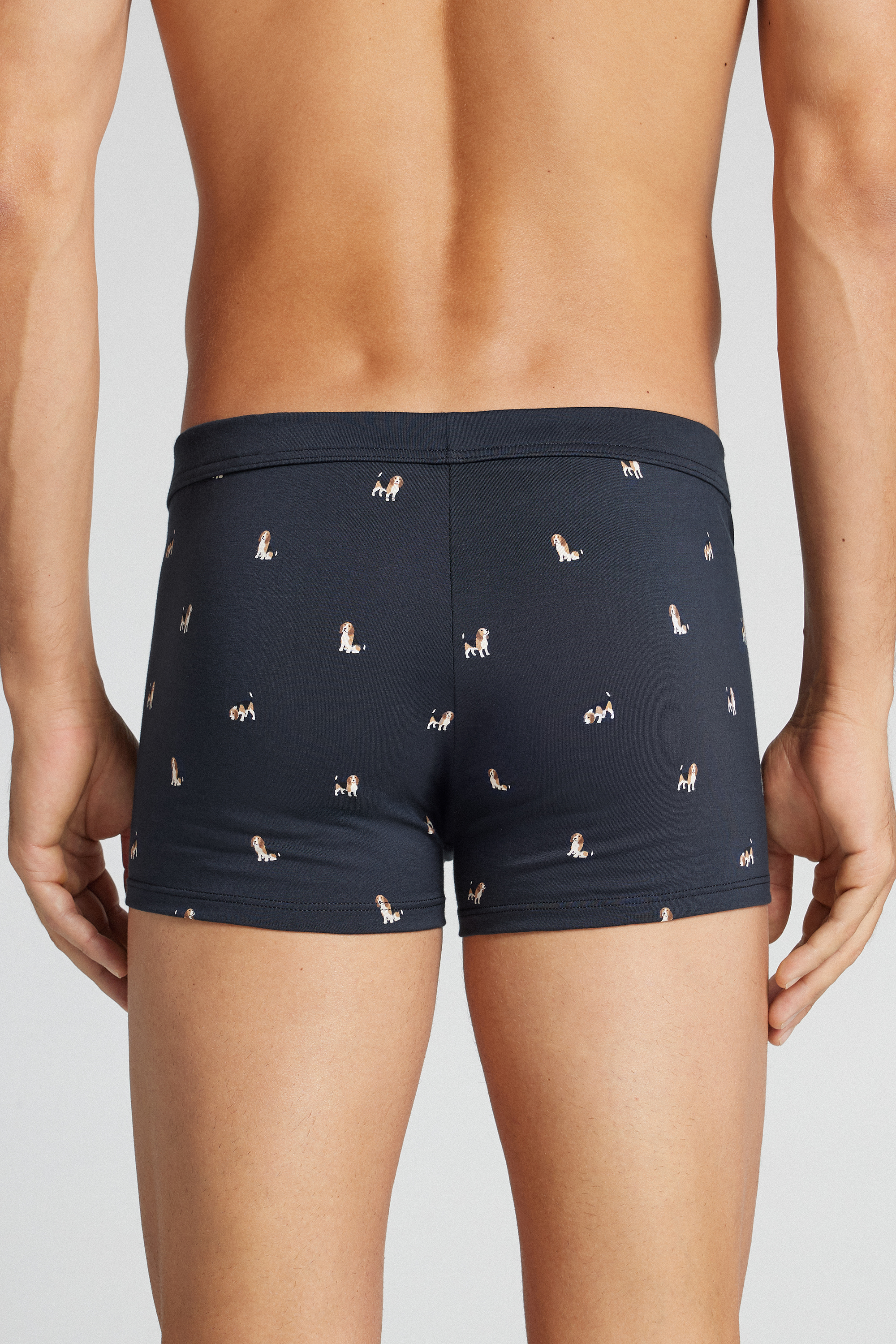 Alternative view of Men’s Beagle Print Superior Cotton Boxers