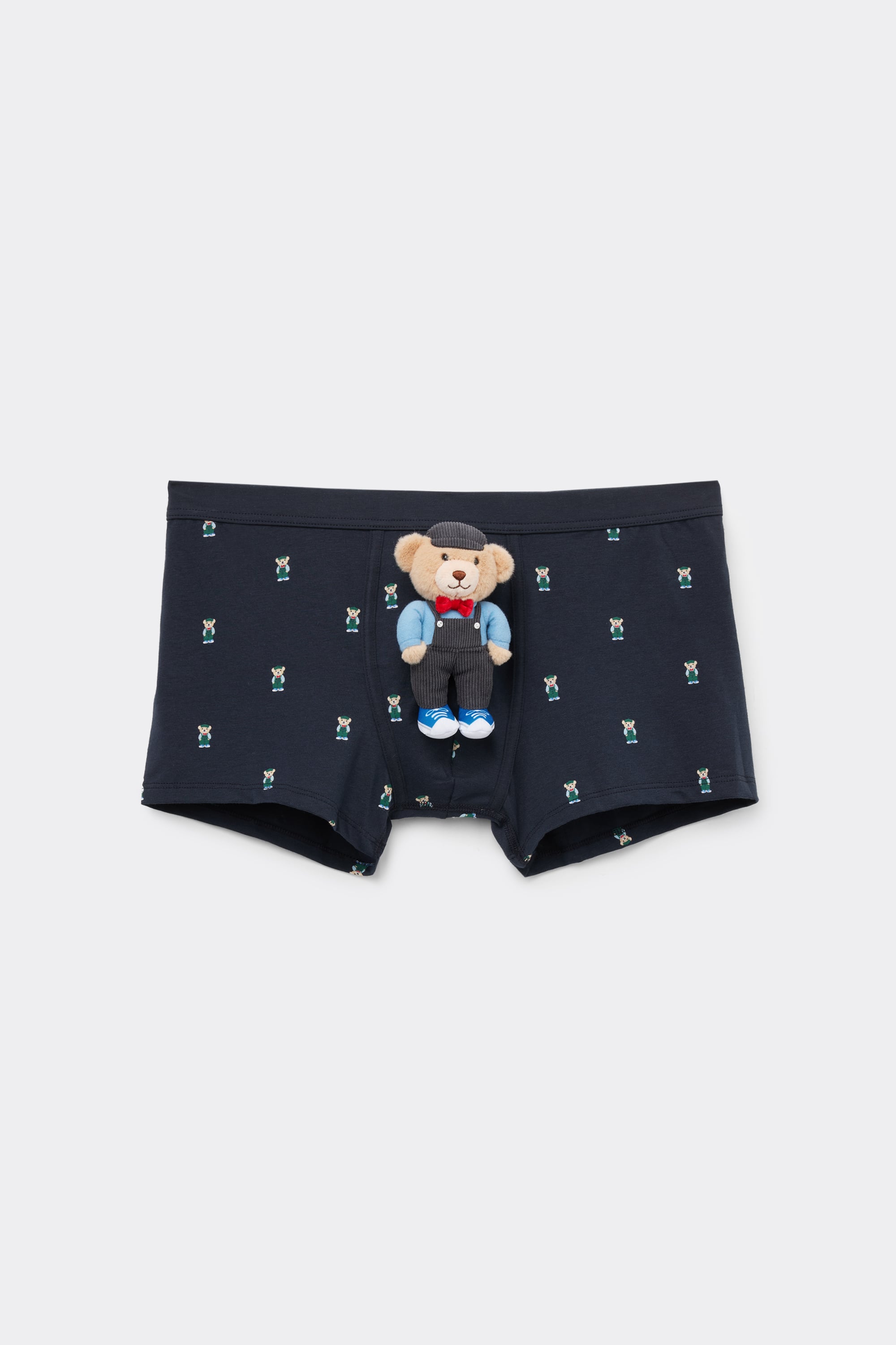 Men’s Gentleman Bear Print Superior Cotton Boxers