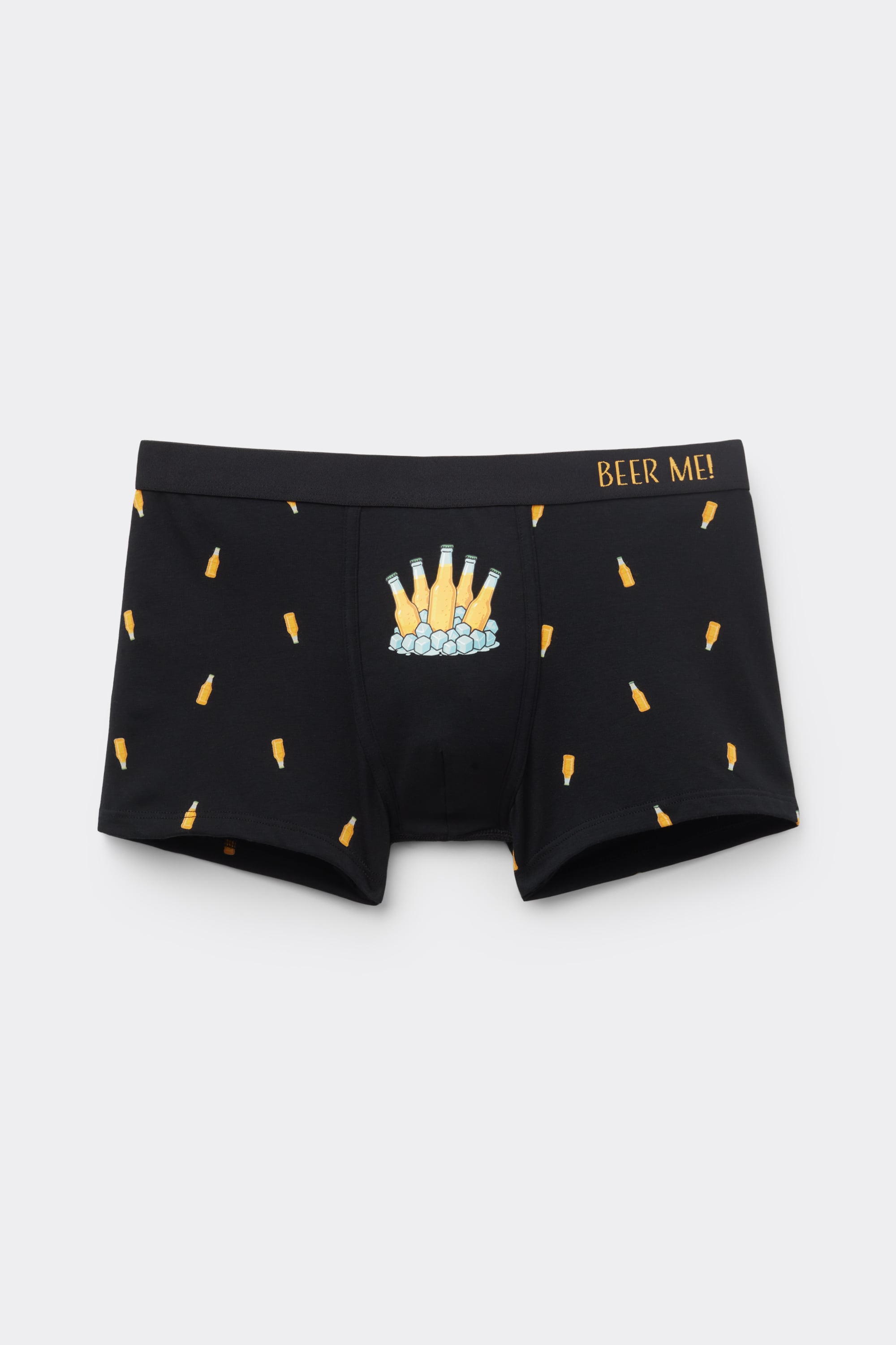 Beer Bottle Print Superior Cotton Boxers