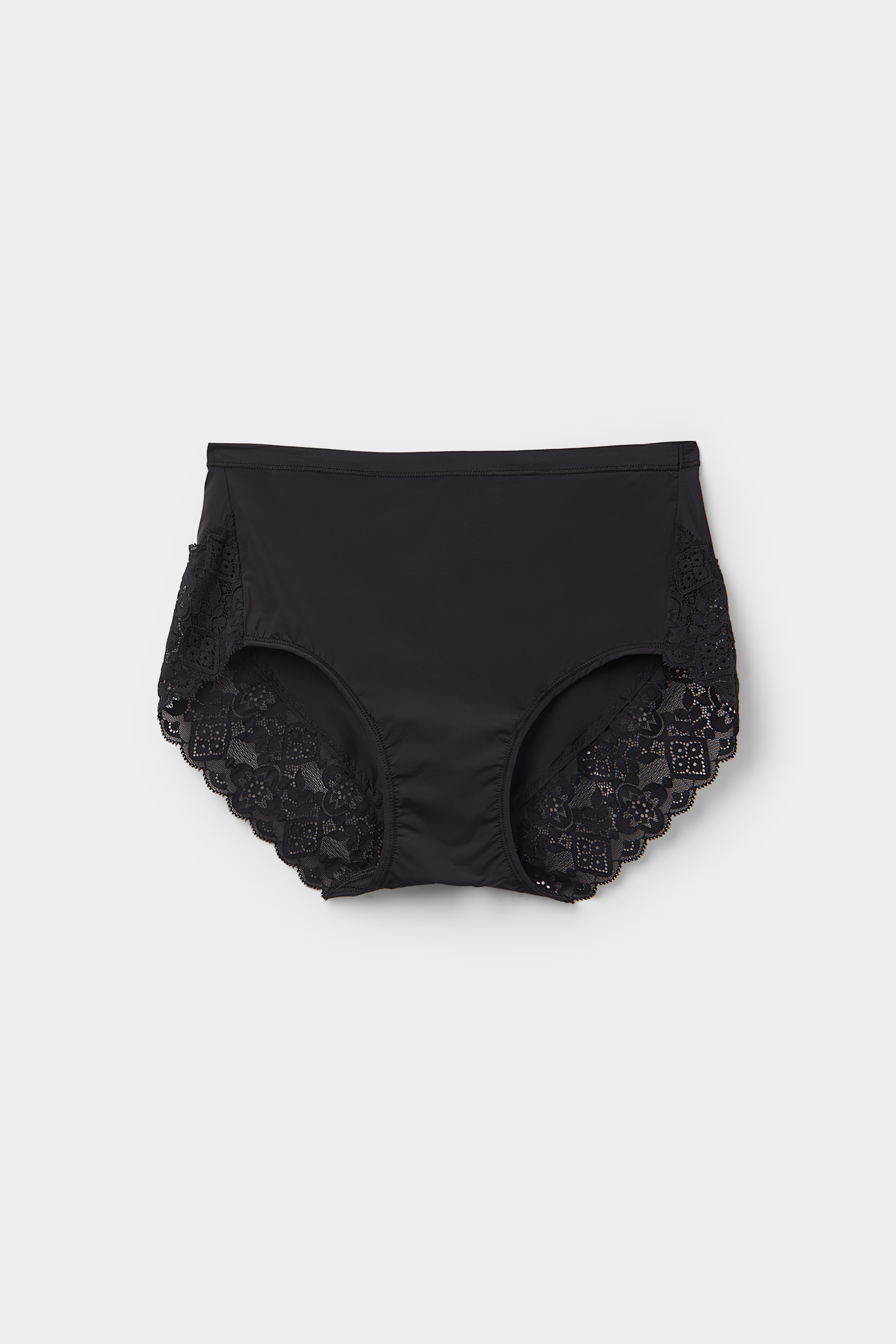 Alternative view of Microfiber and Lace High Rise Panties